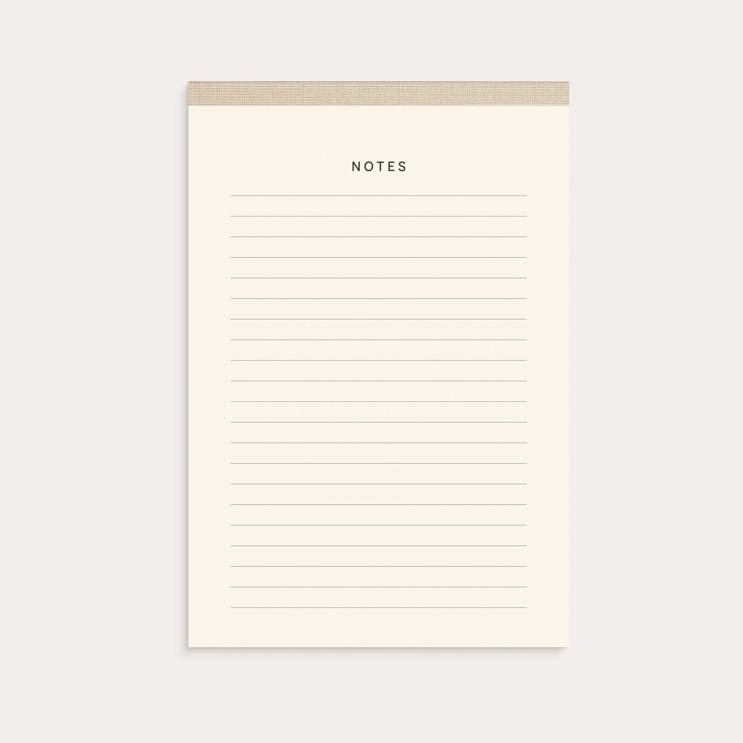 Notepad Textile beige A5