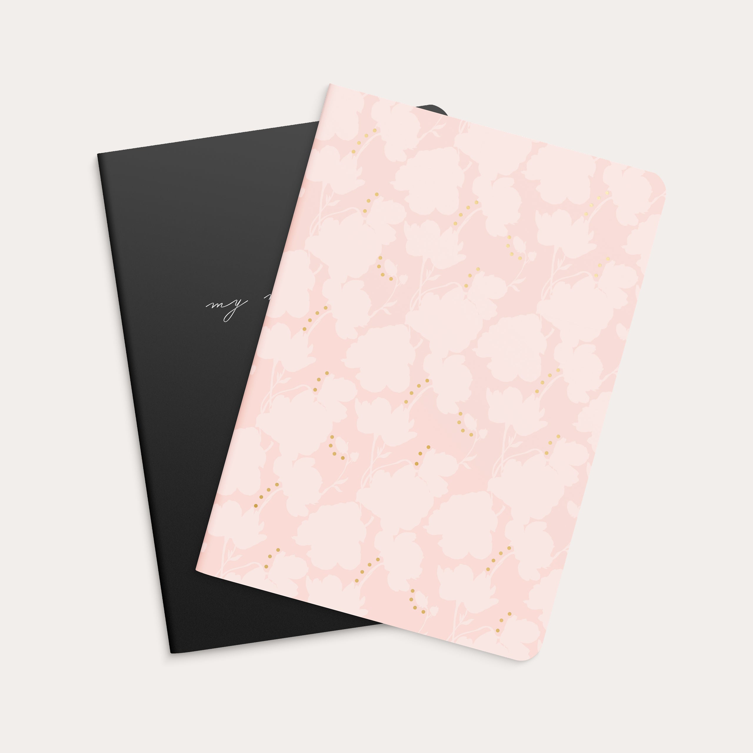 Notebook Flower & Notes 2-pack