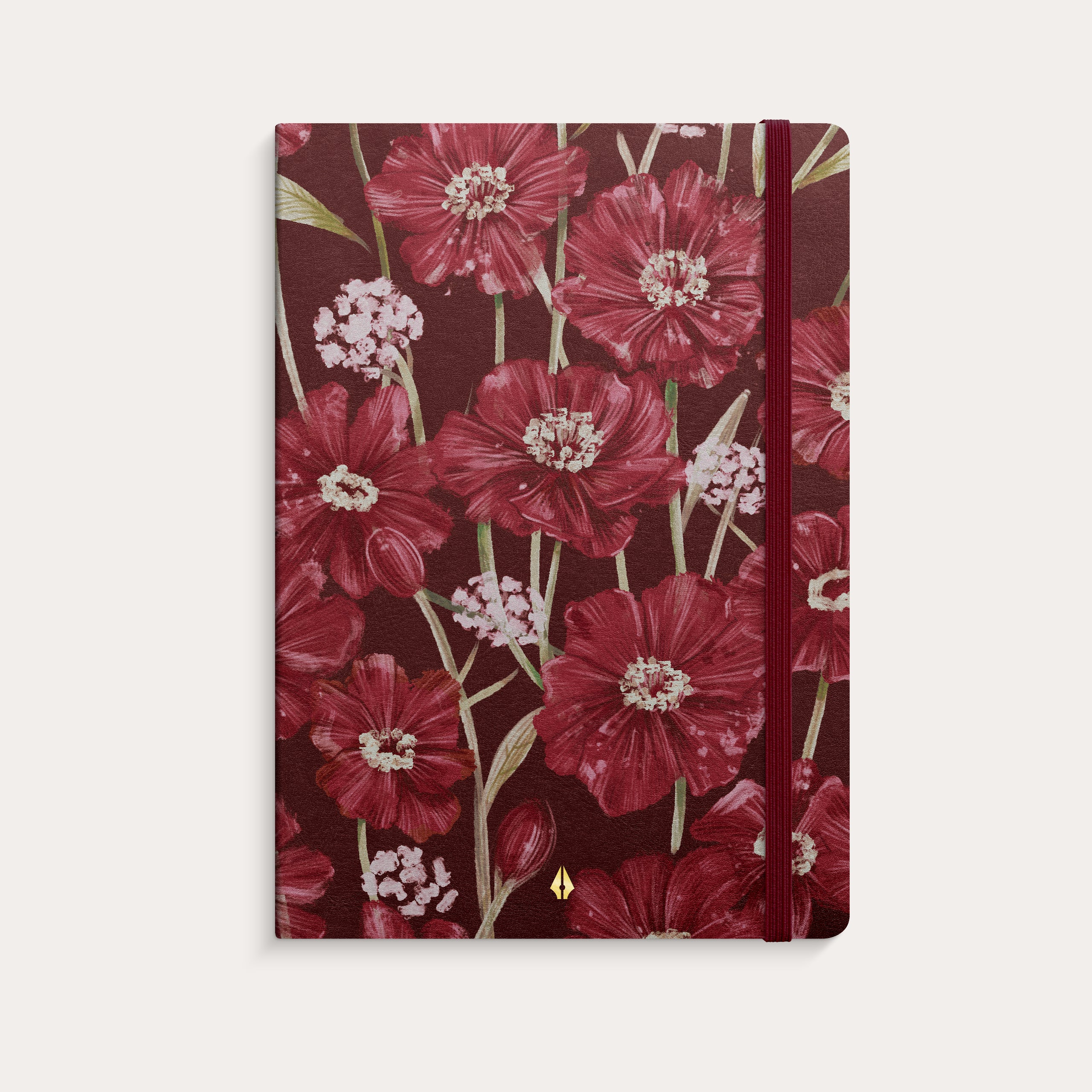 Notebook A5 Deluxe Burgundy Flower
