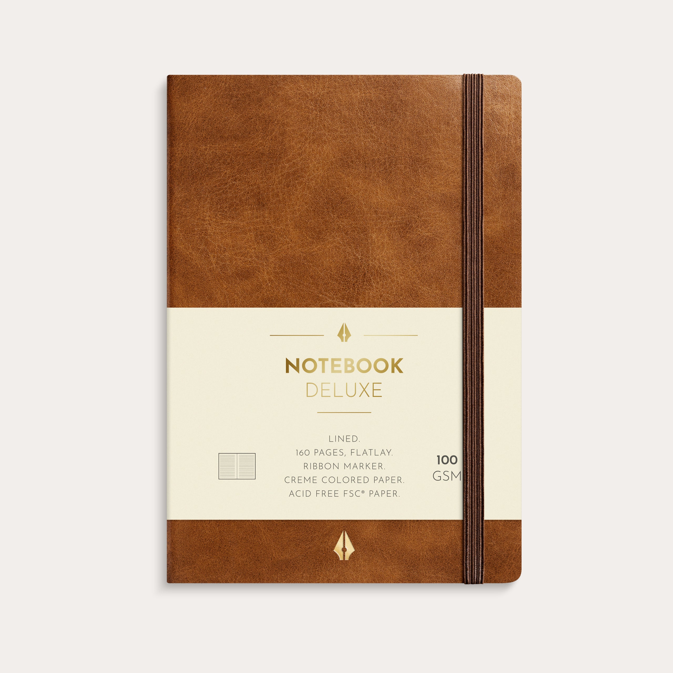 Notebook Deluxe A6 brown