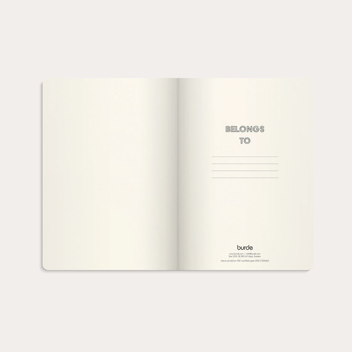 Notebook Deluxe A5 Blank Brown