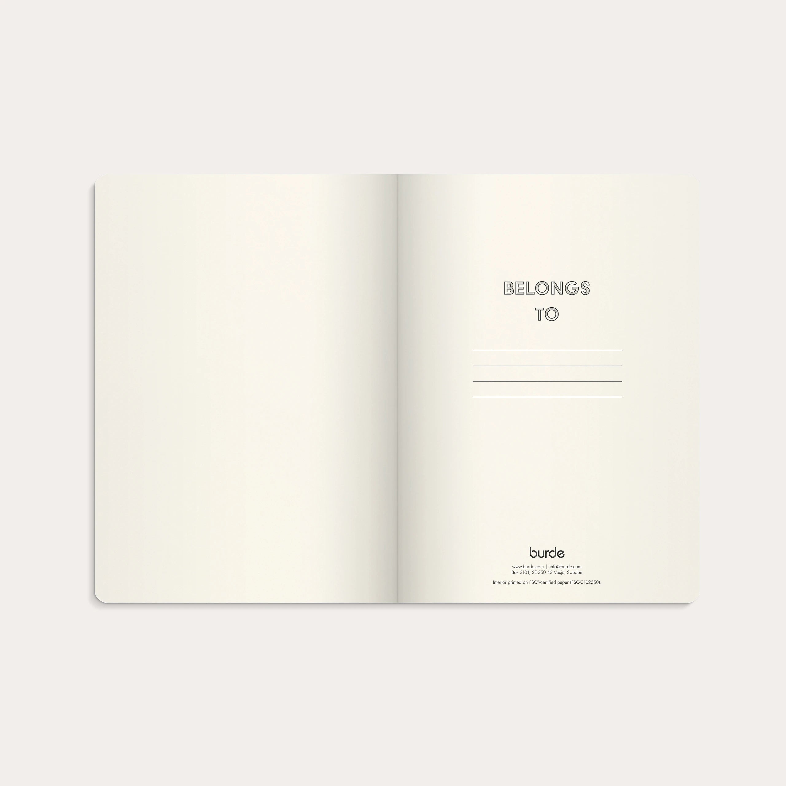 Notebook Deluxe A5 Blank Brown
