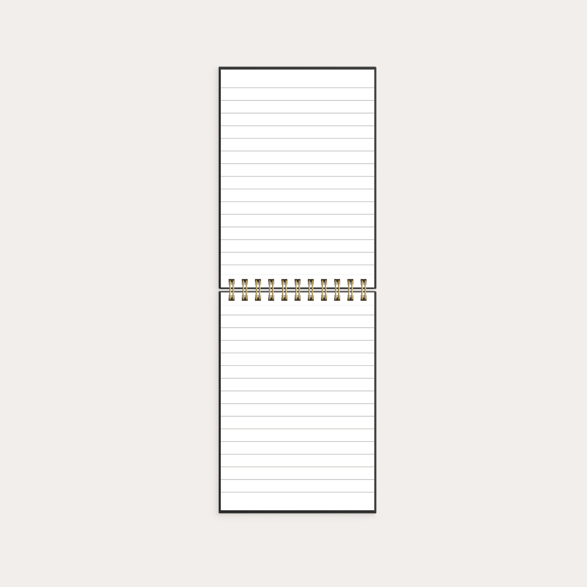 Notebook lined A6 black