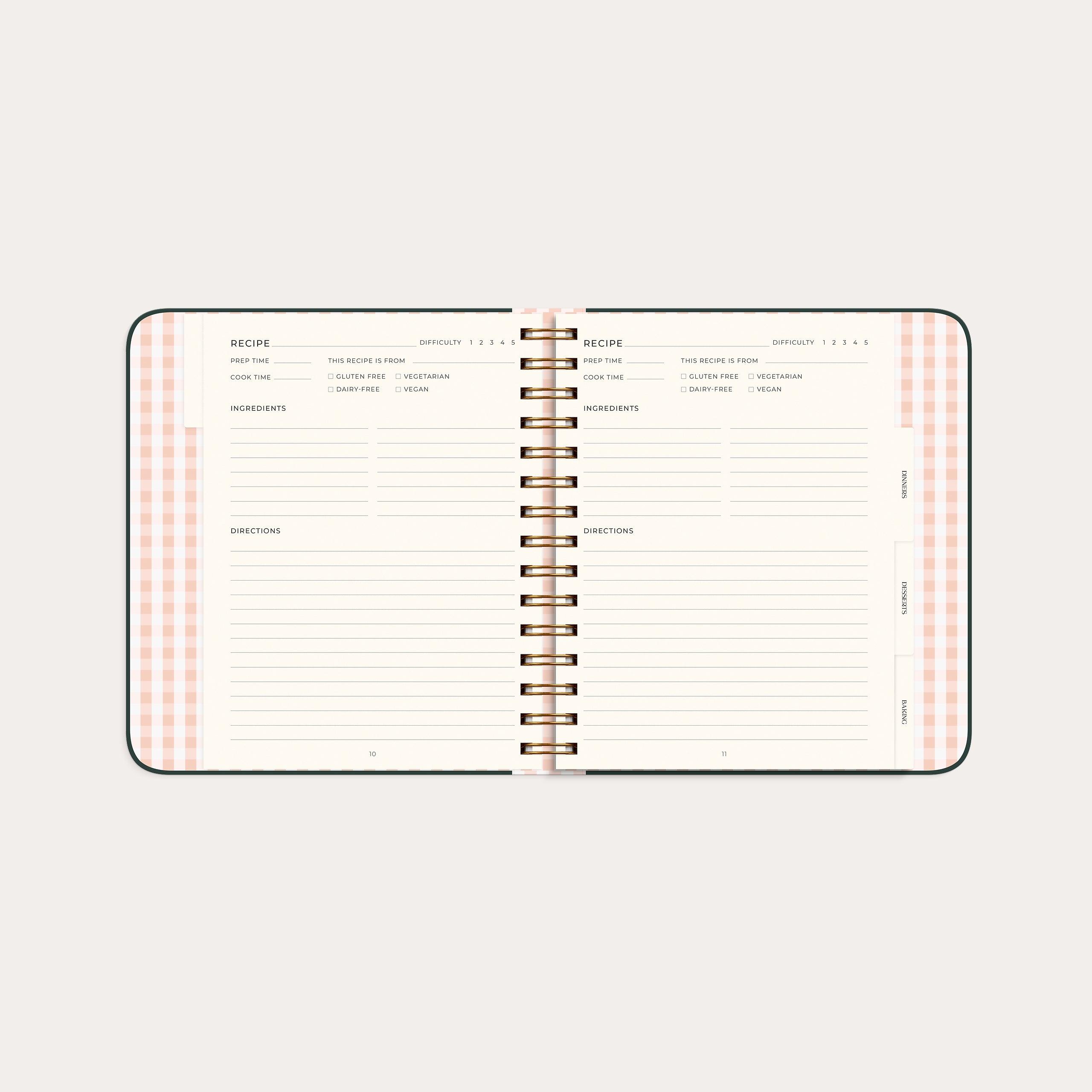 My recipes – detail view