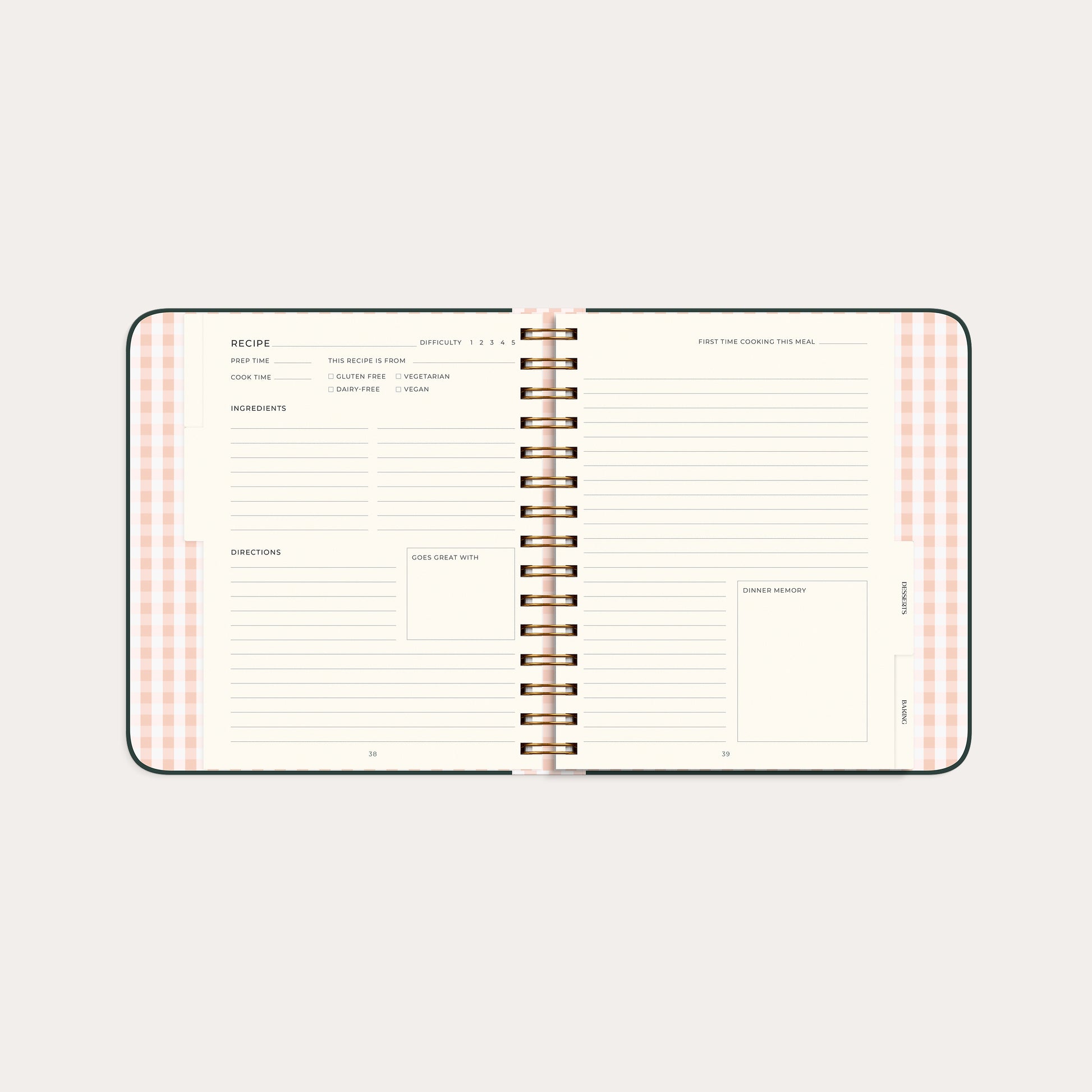 My recipes – detail view