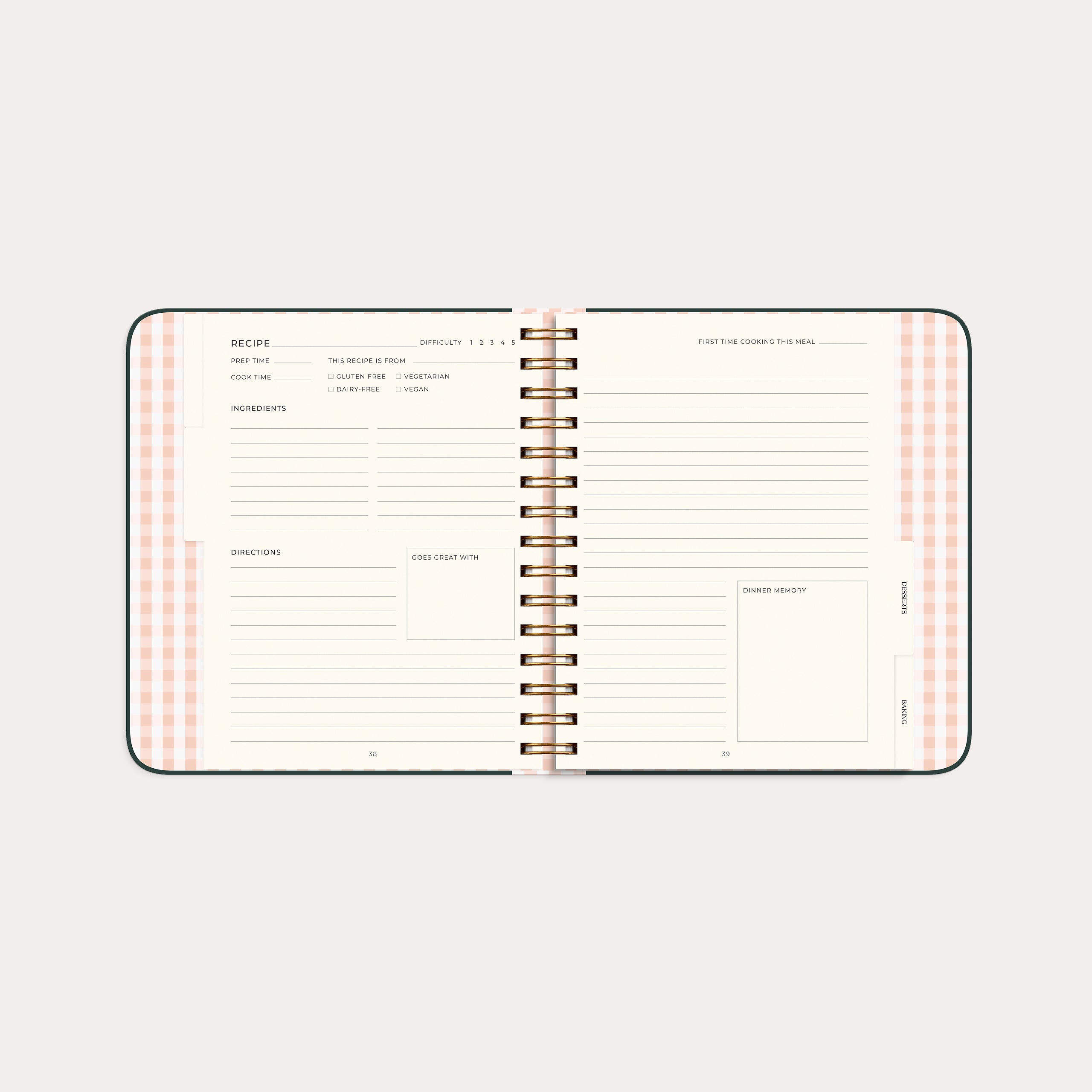 My recipes – detail view