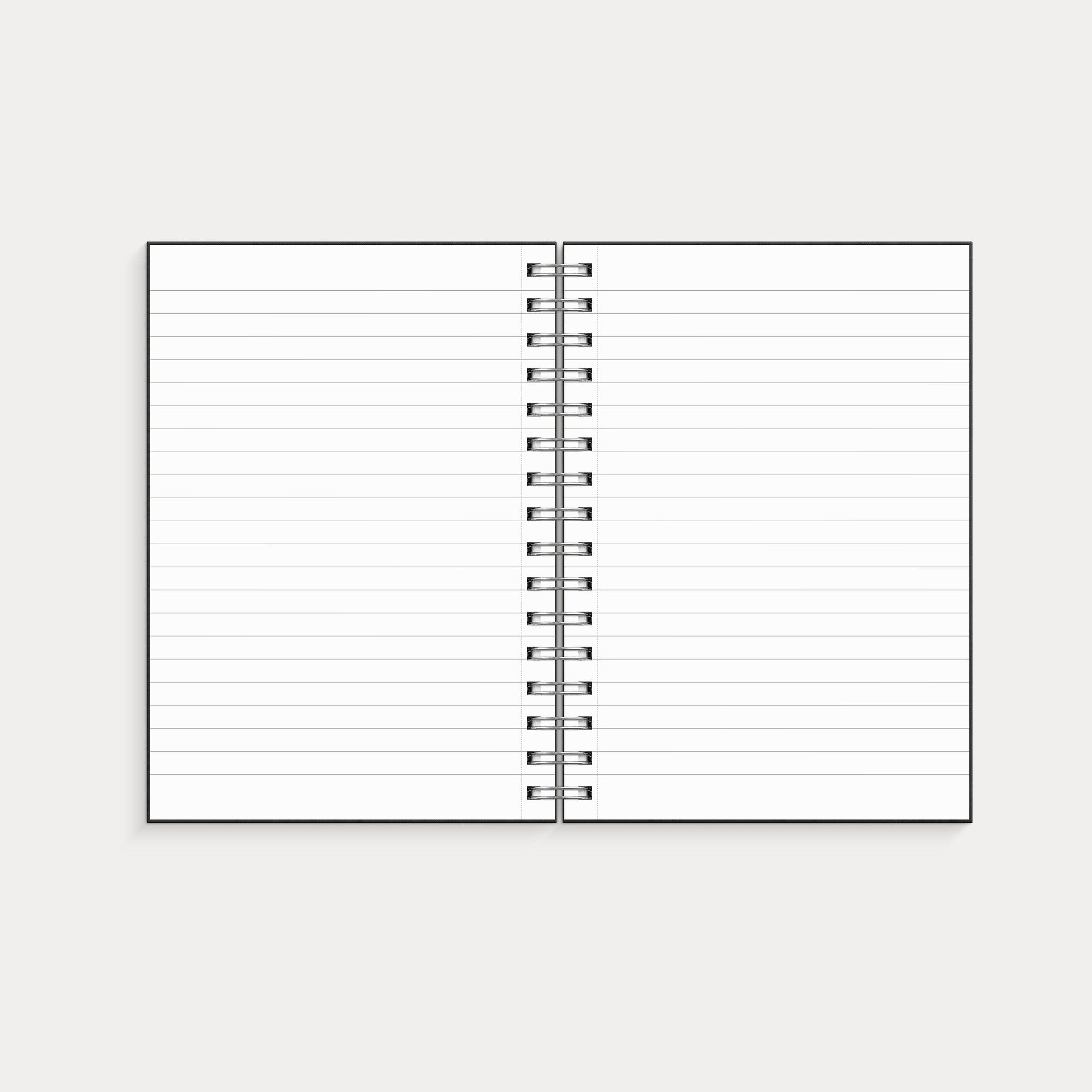 Notebook A5 Silver Flower