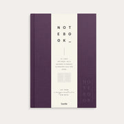 Notebook A5 Textile Plum