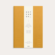 Notebook Textile mustard lined A4