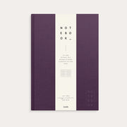 Notebook A4 Textile Plum