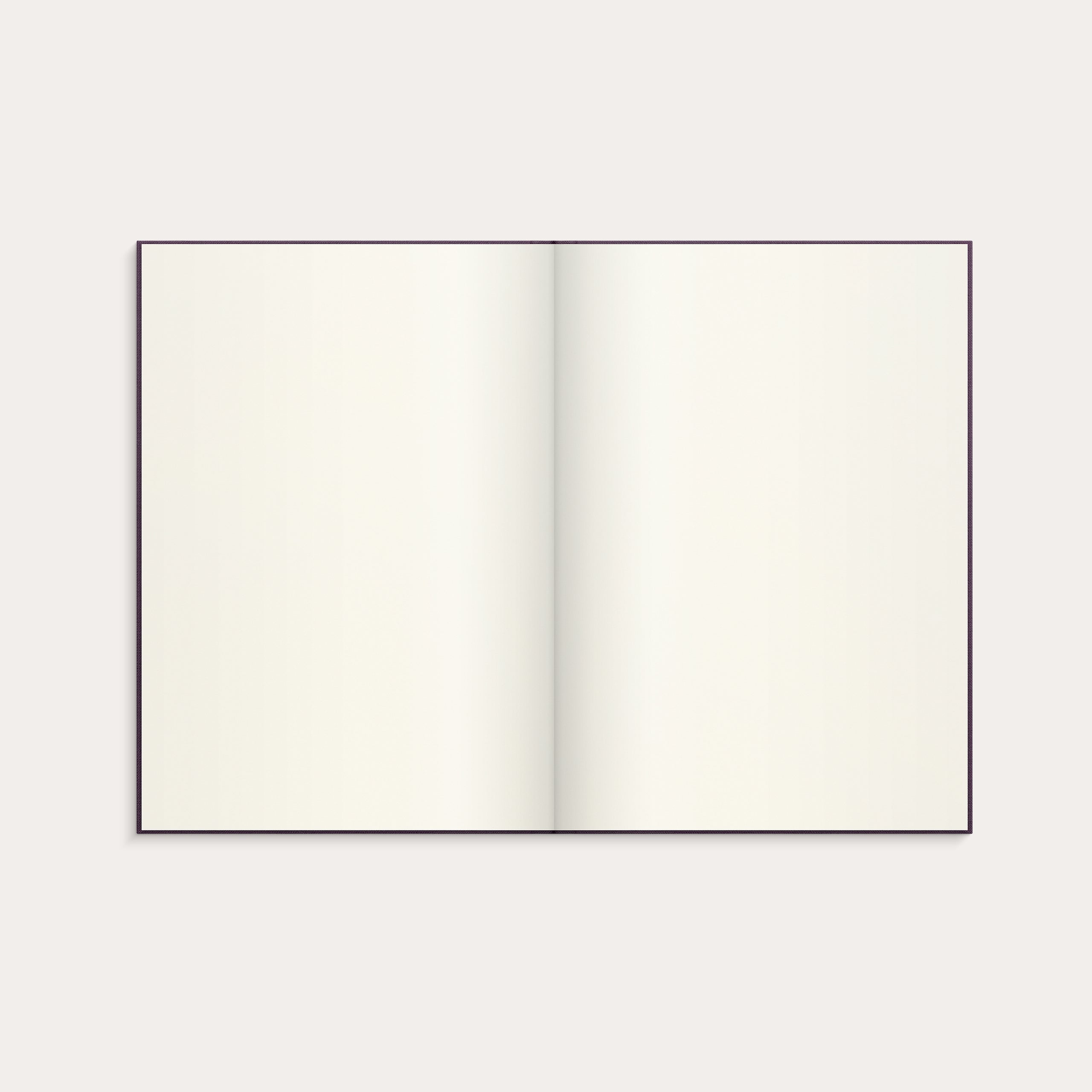 Notebook Textile plum blank A5