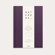 Notebook Textile plum blank A5