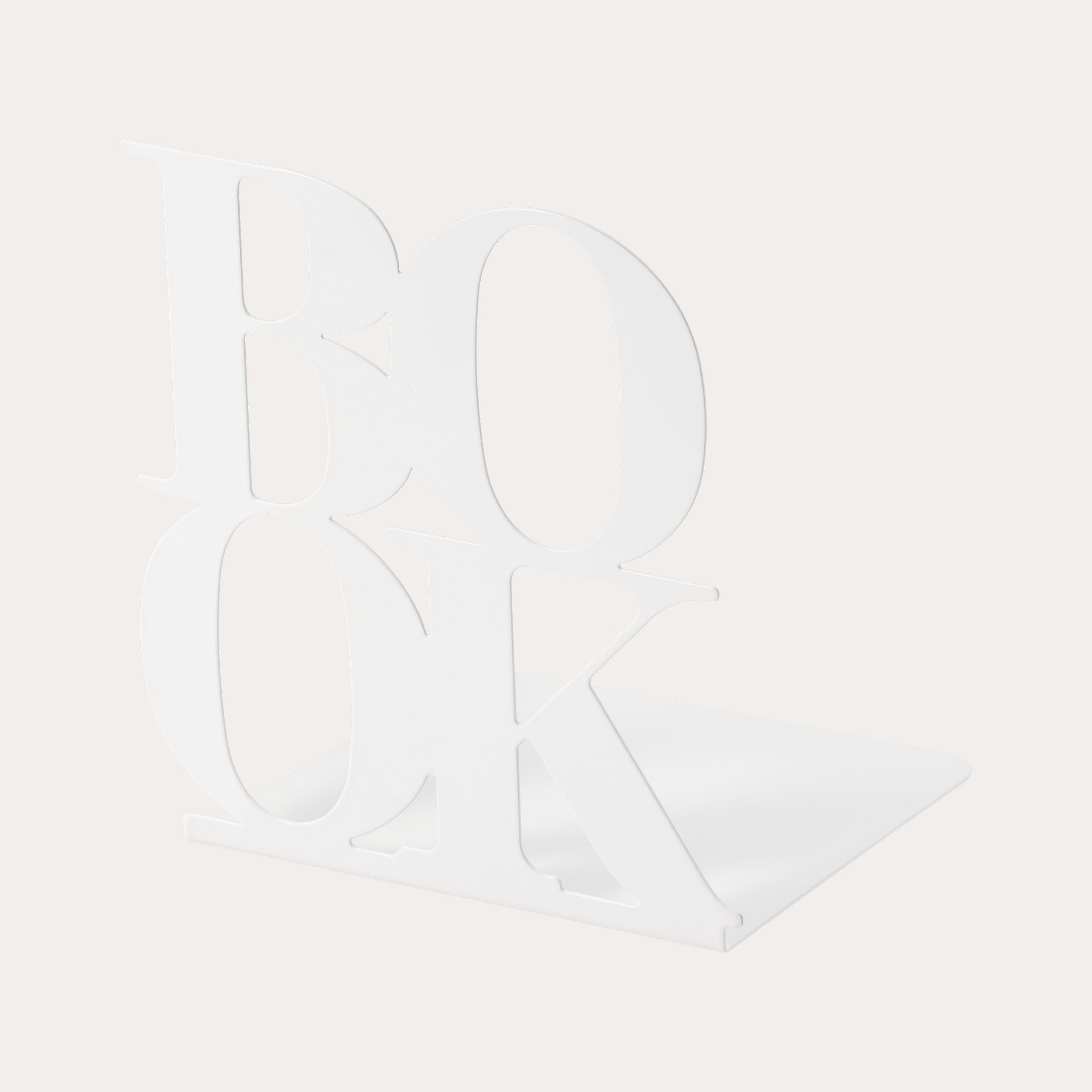 Bokstøtte Book 2-pk hvit