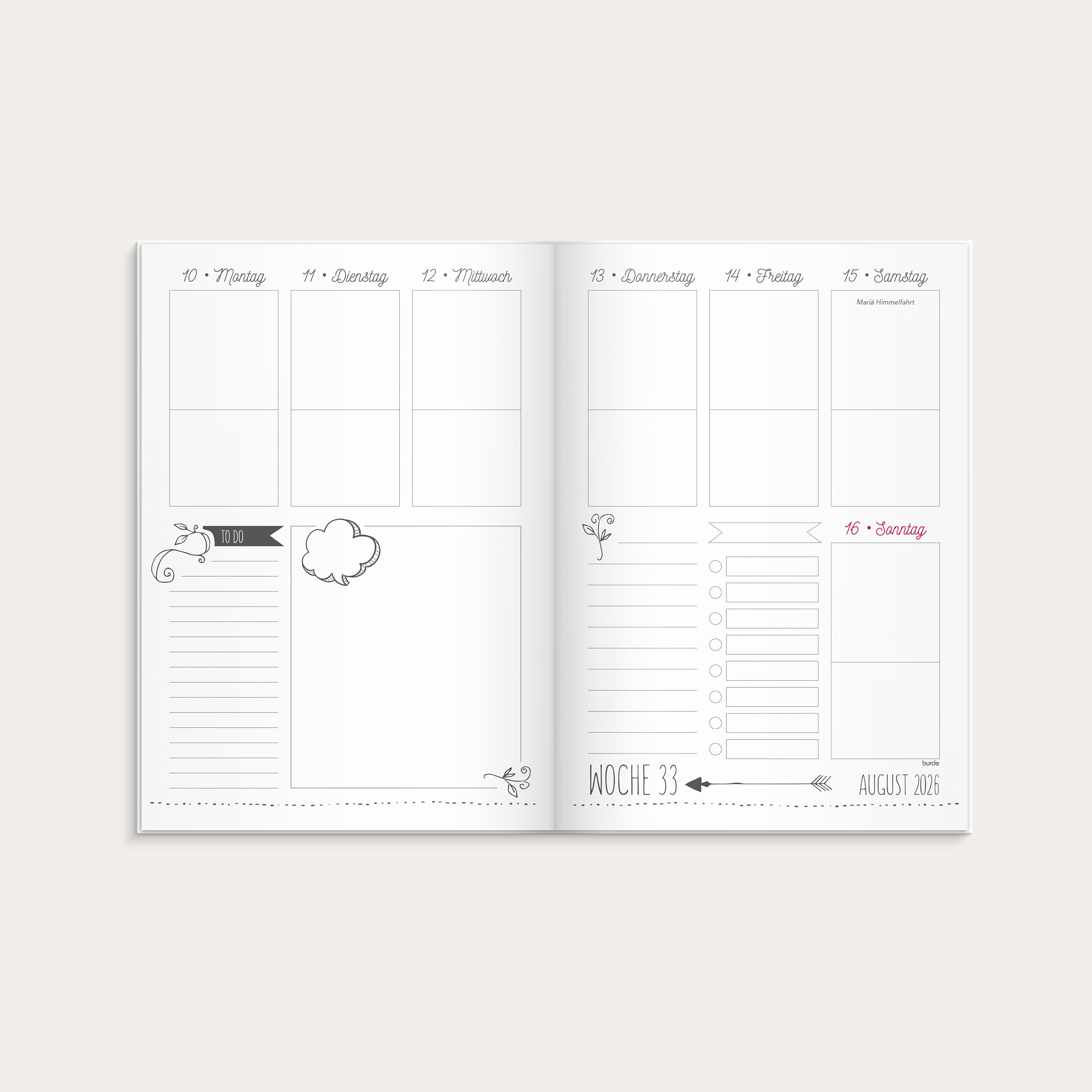 Doodle Planner 2026 gebunden