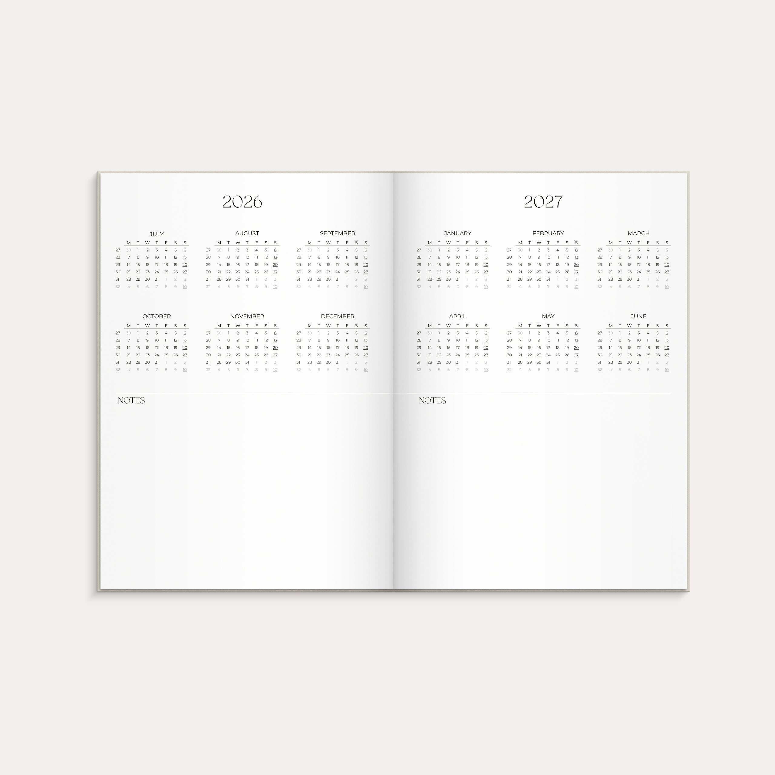 Student Planner 26/27 A5 beige