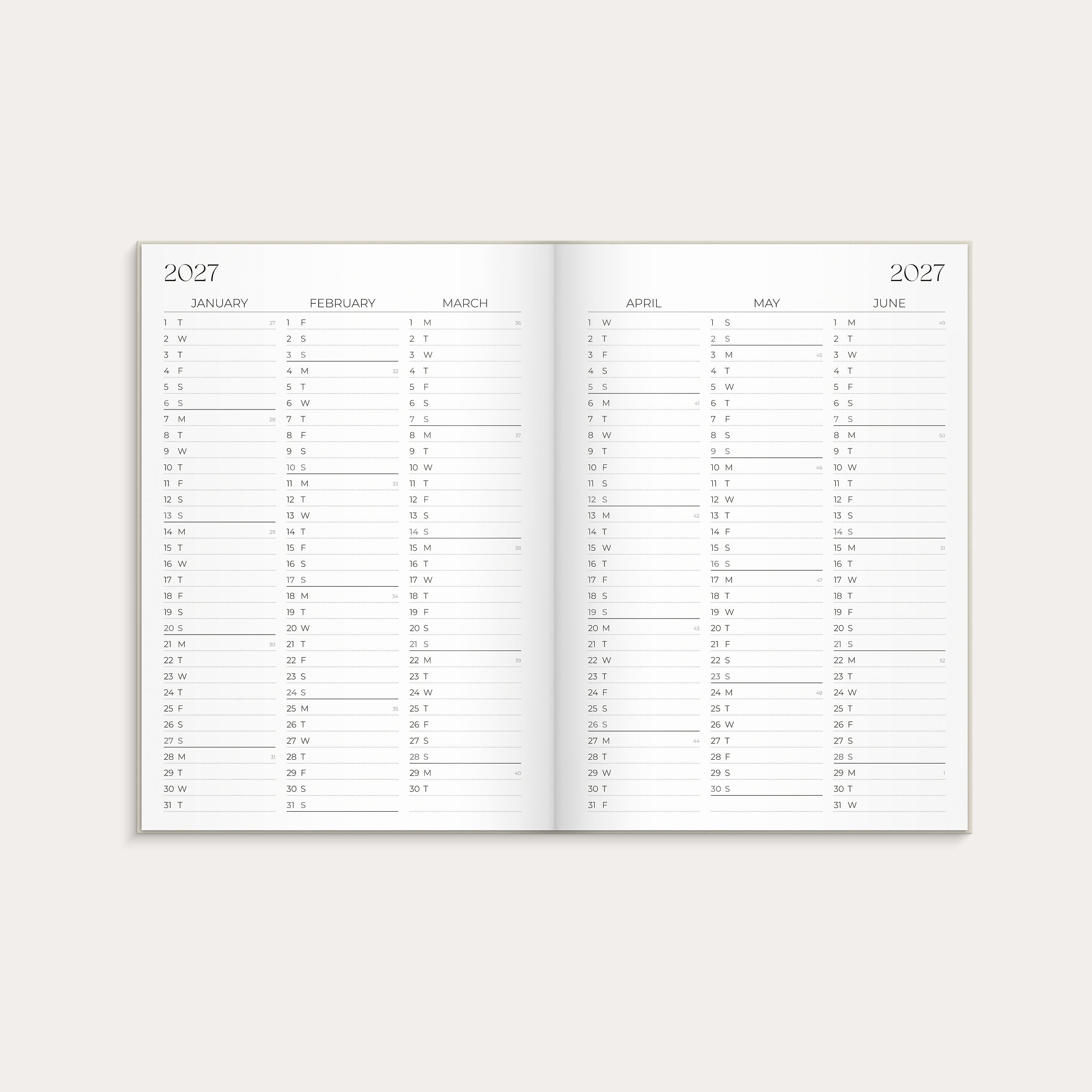 Student Planner 26/27 A5 beige