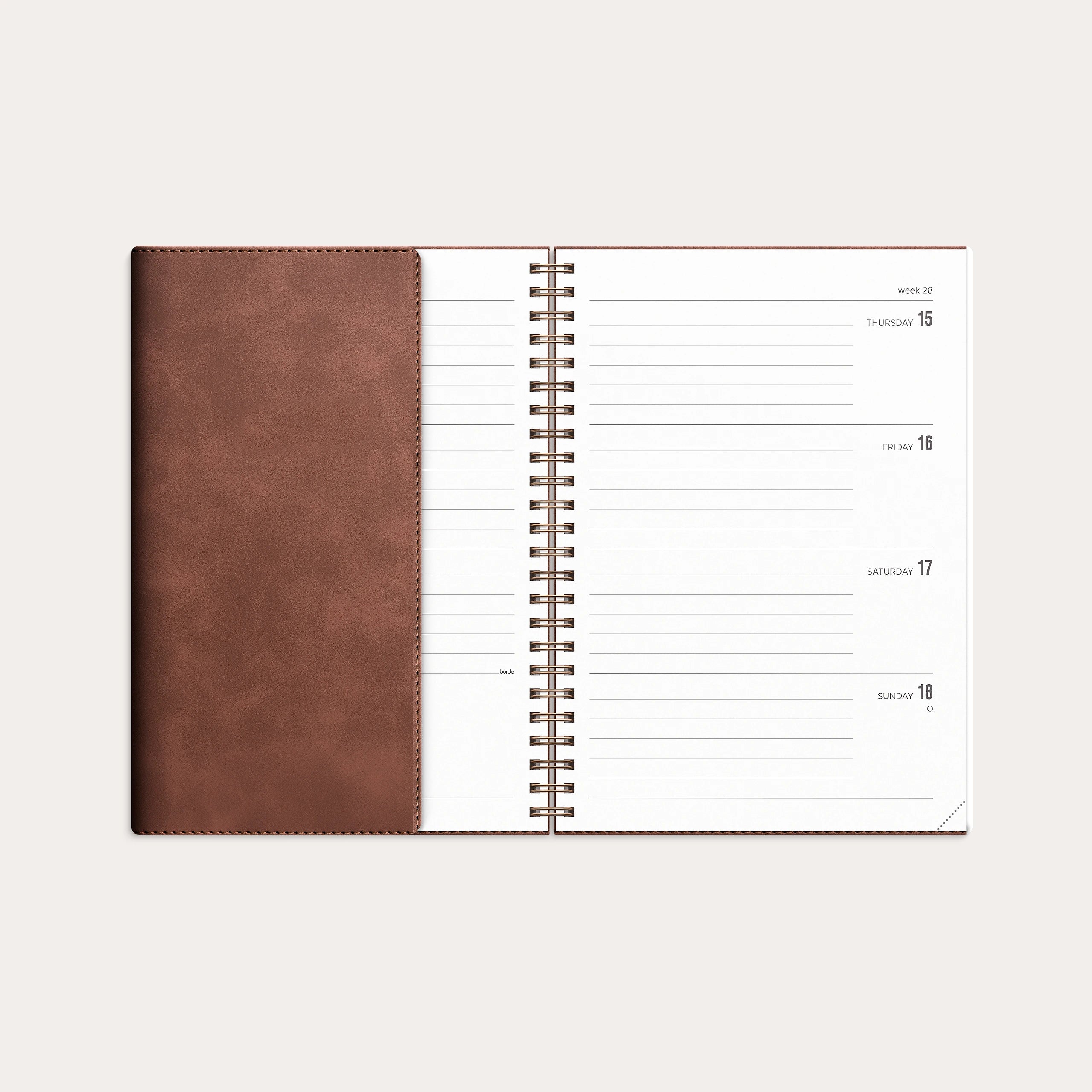 Calendar 2027 Senator A5 Twist Brown