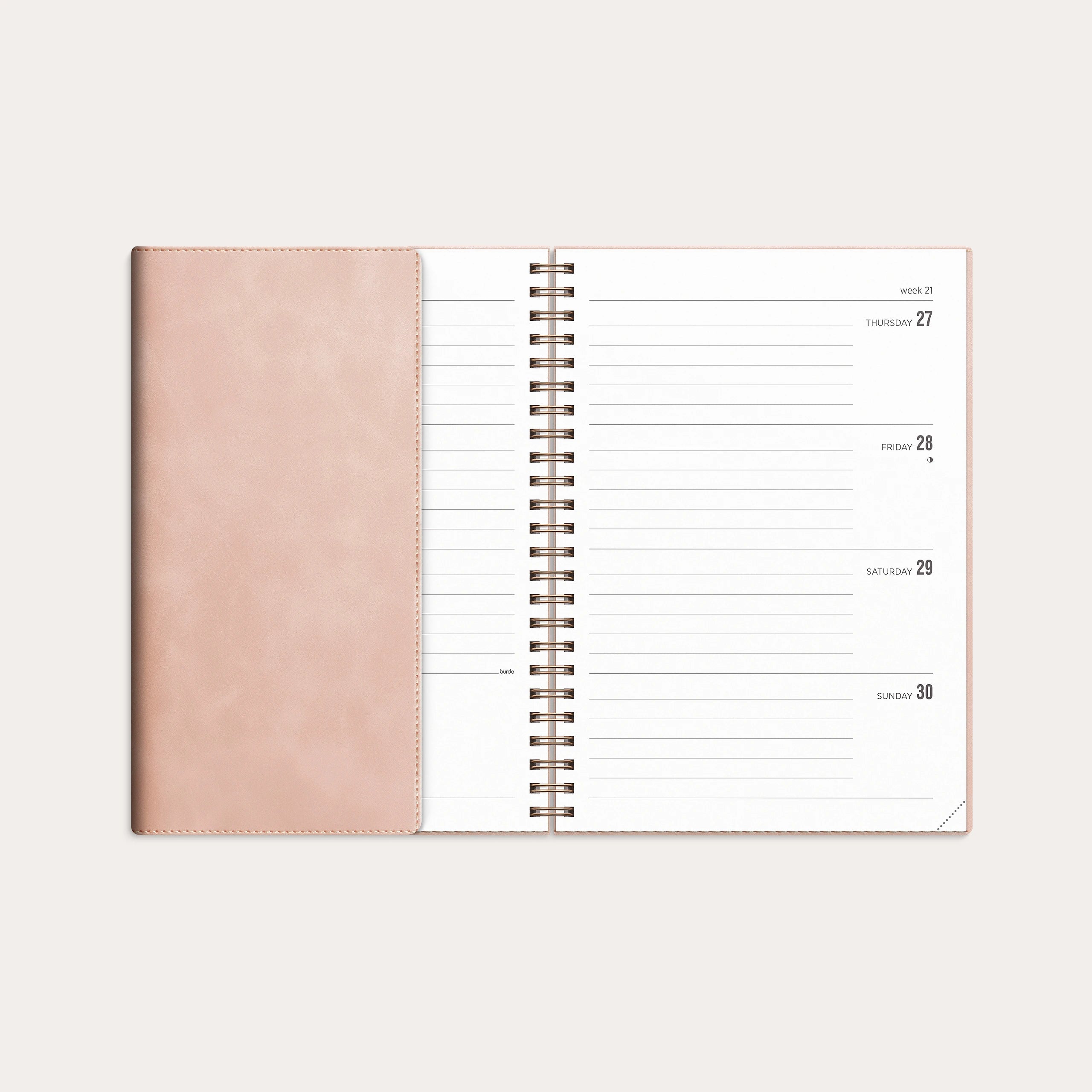 Kalender 2027 Senator A5 Twist Rosa