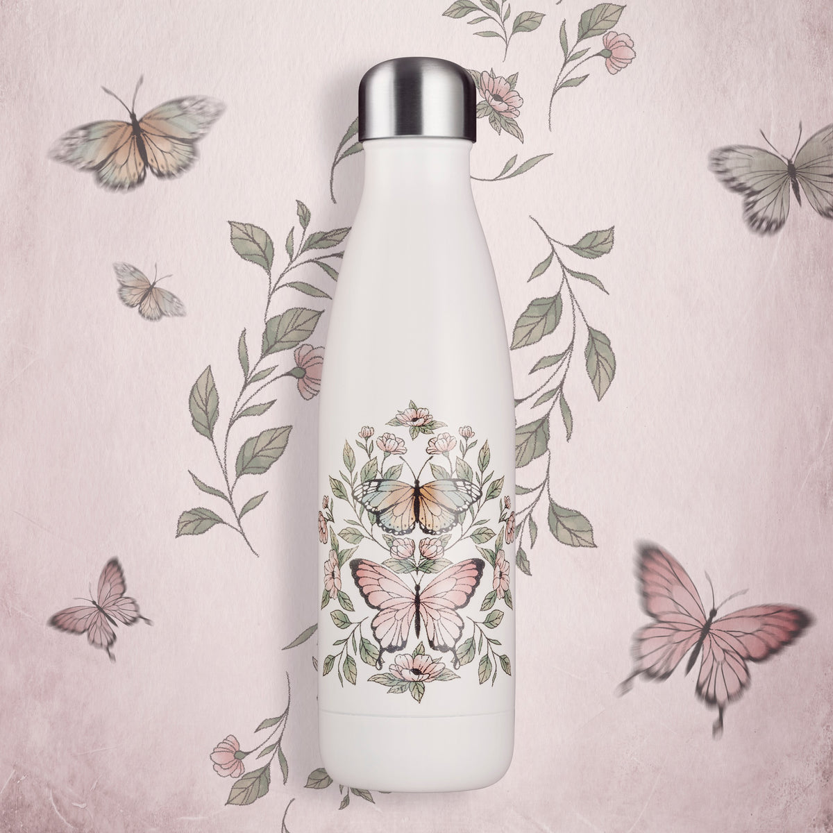 Termoflaske Butterflies