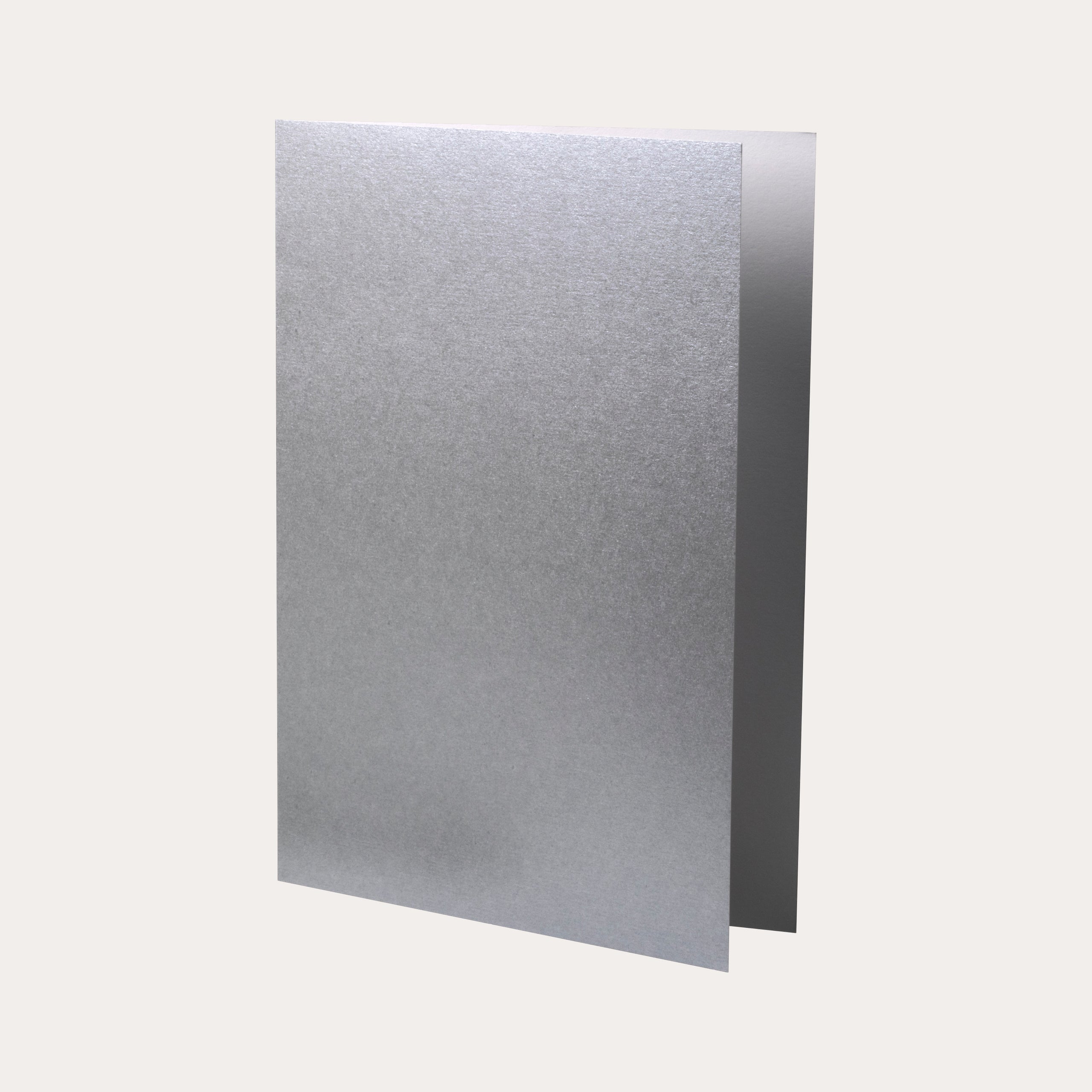 A6 Doble kort Stående 5-pk Sølv