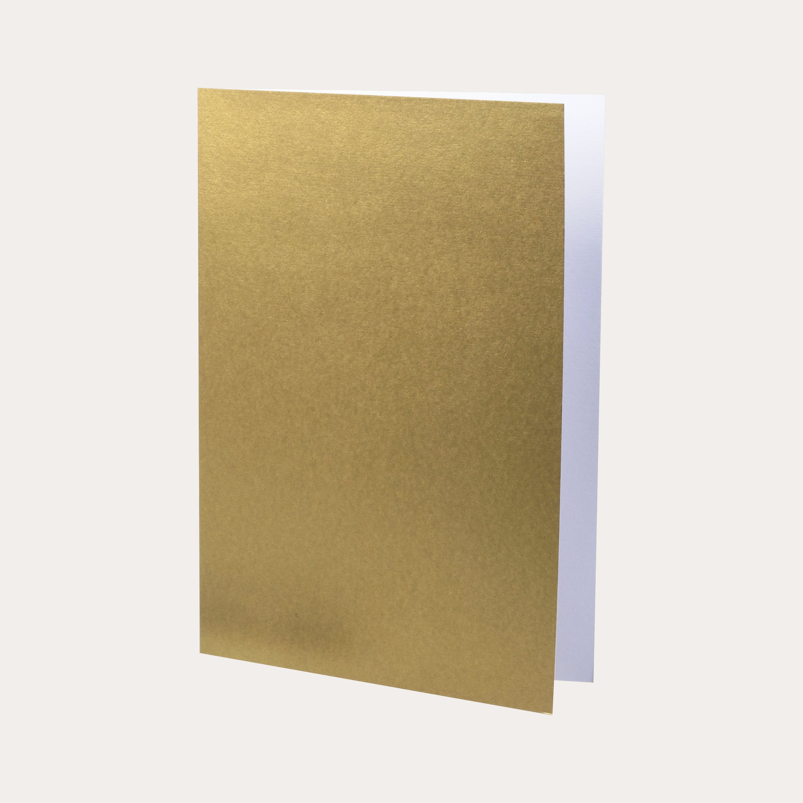 A6 Cards Double Portrait 5-pack Gold