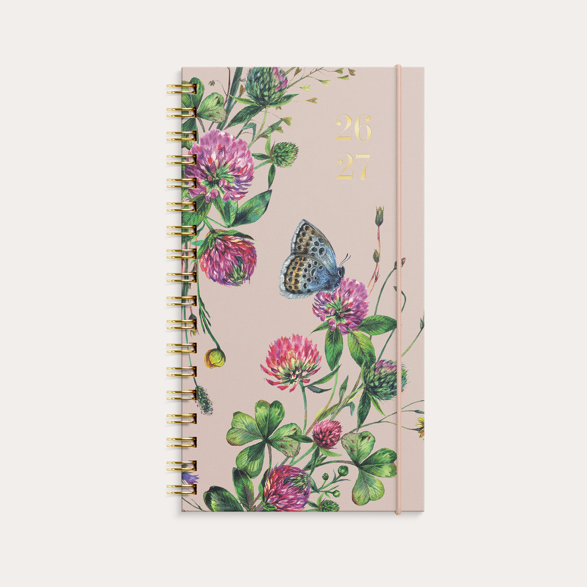 Kalender 26/27 Slim spiral blomst