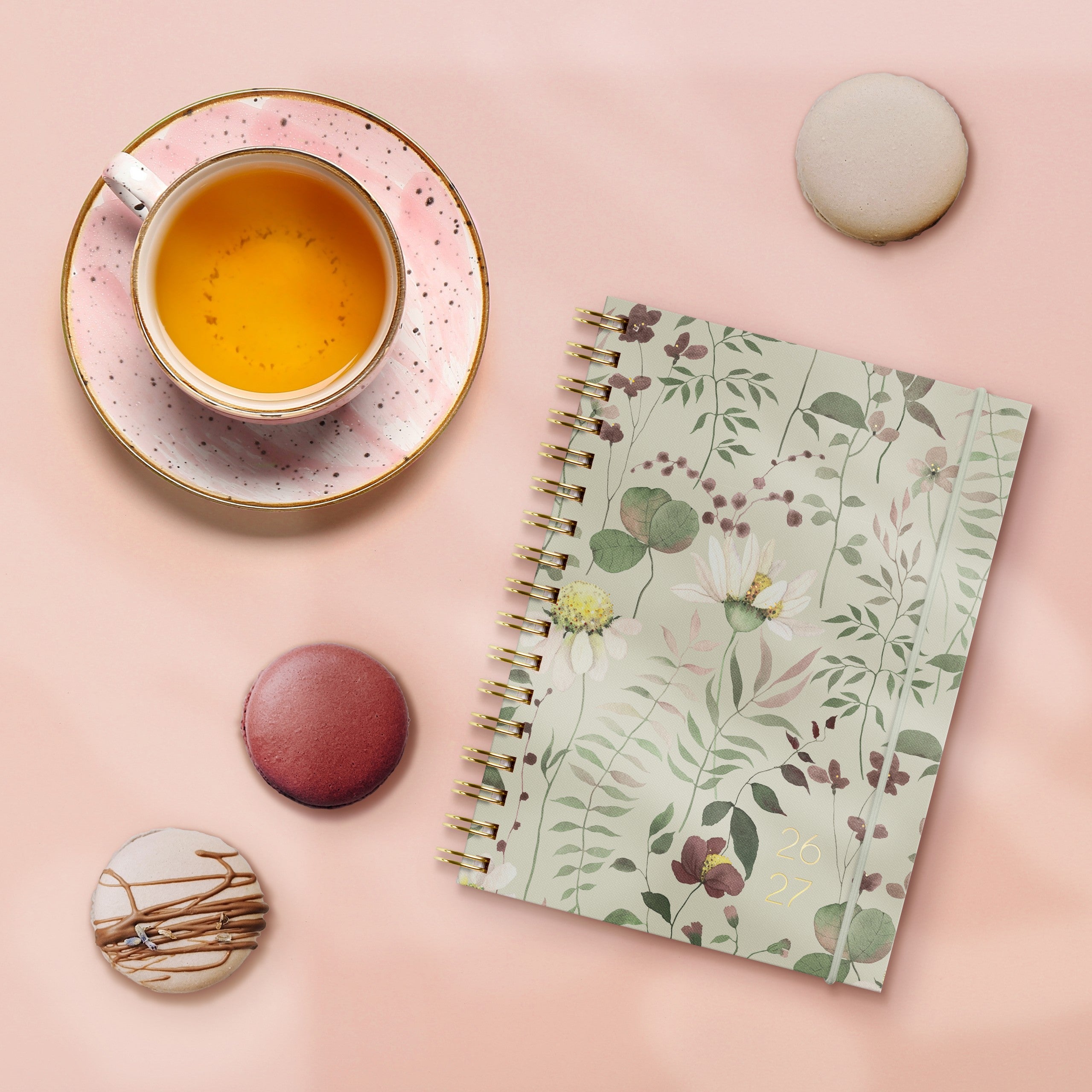 Kalender 26/27 A6 blomst