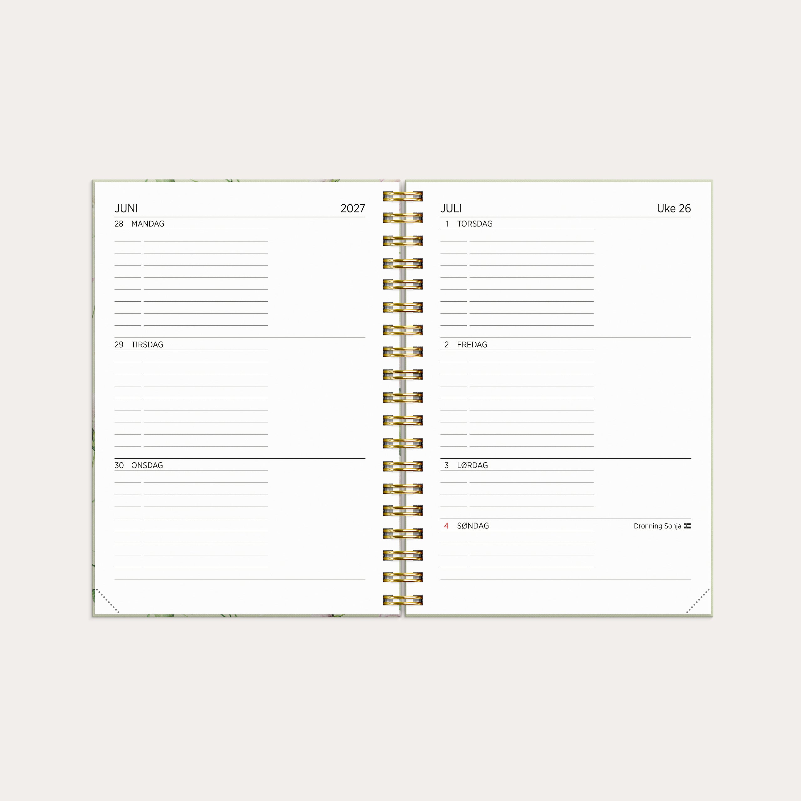 Kalender 26/27 A6 blomst