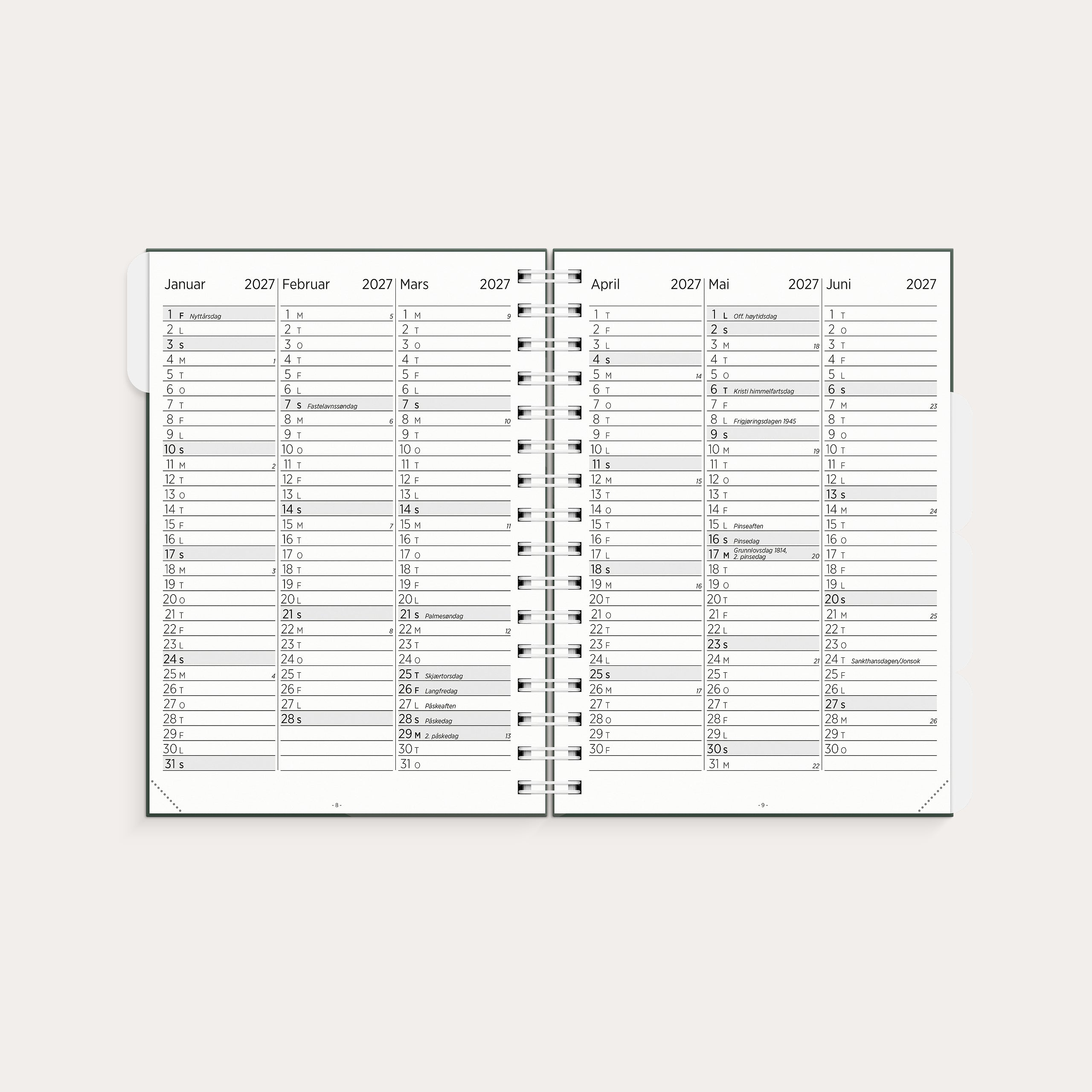 Lærerkalender 26/27 A5 grunnskole