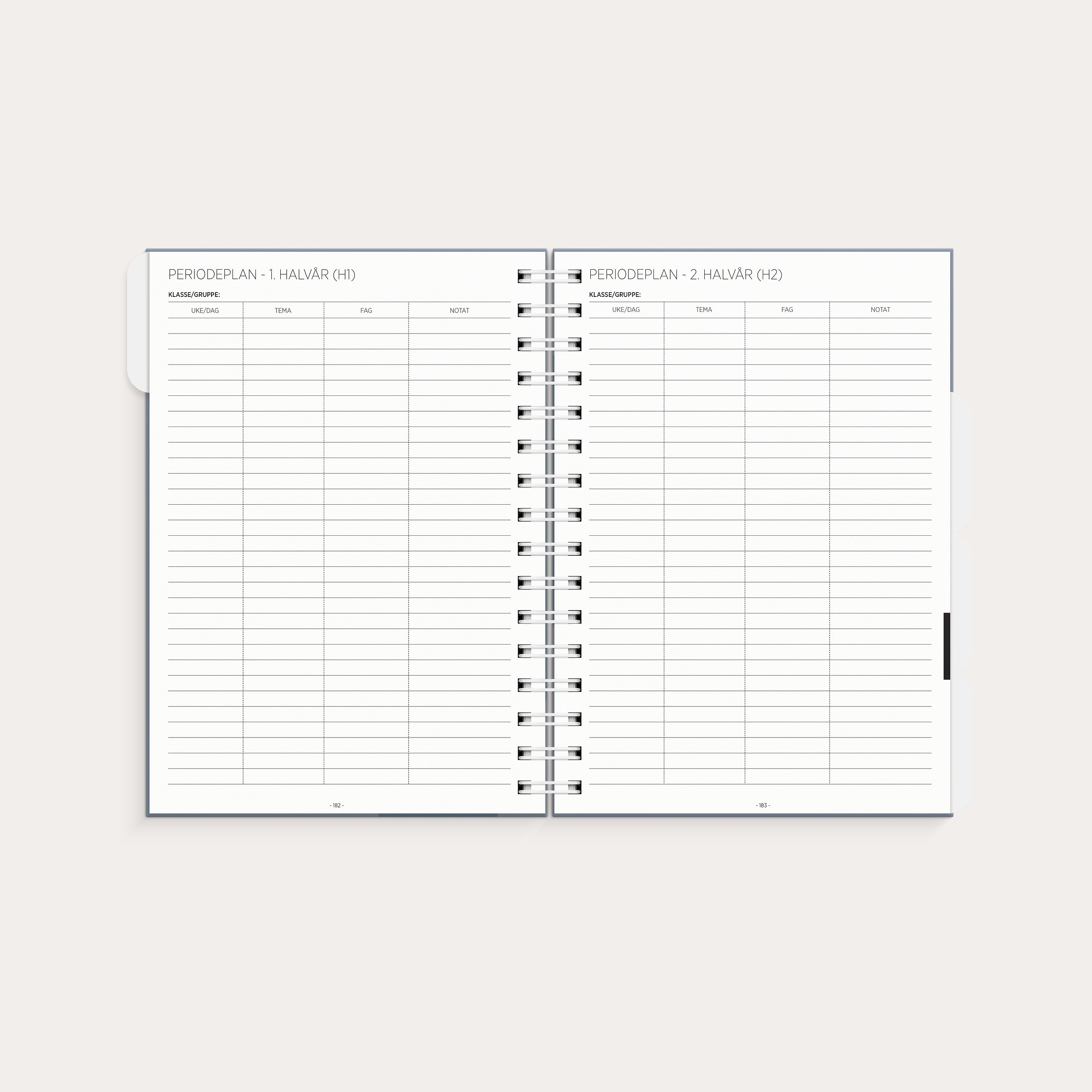 Lærerkalender 26/27 A5 videregående skole