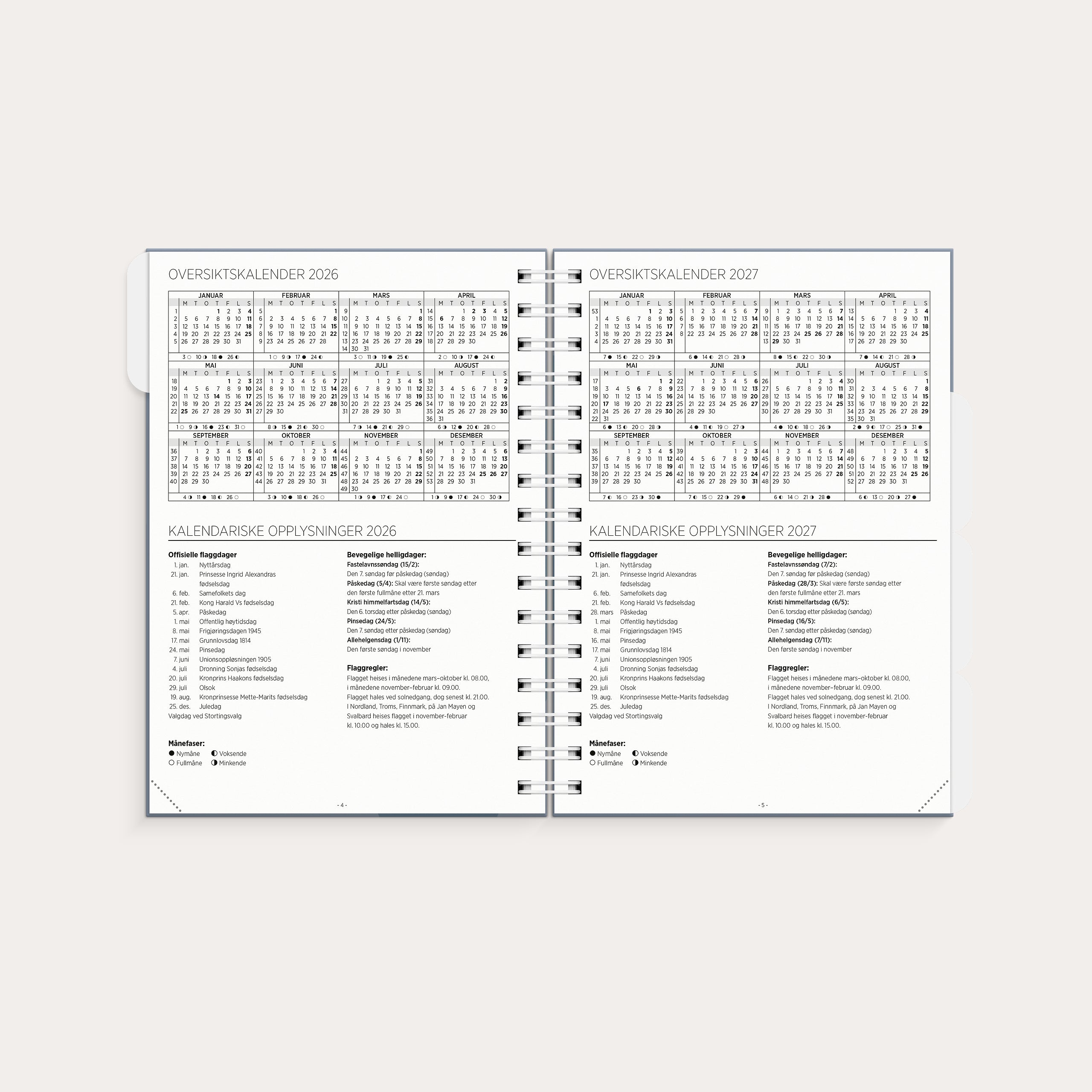 Lærerkalender 26/27 A5 videregående skole