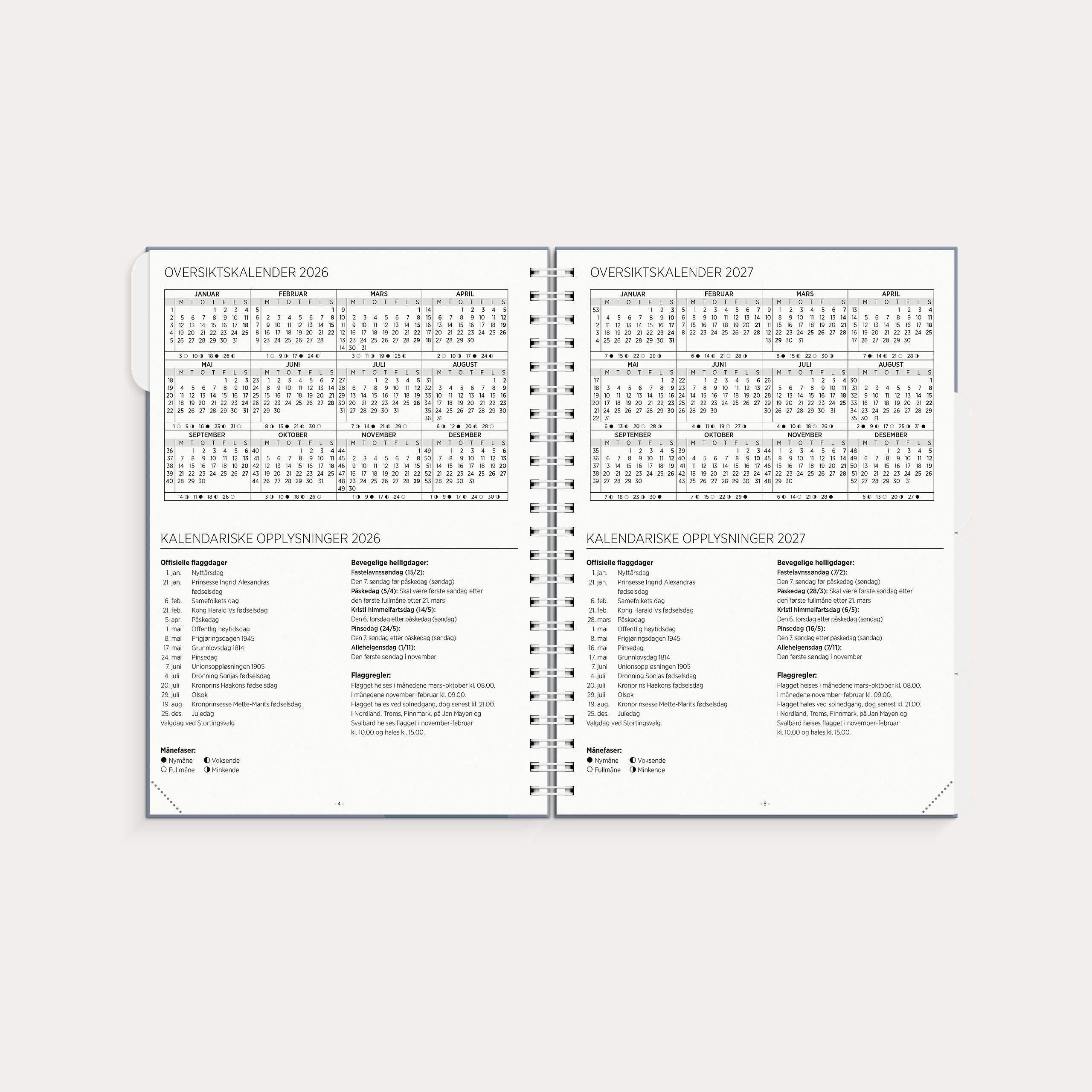 Lærerkalender 26/27 A4 videregående skole