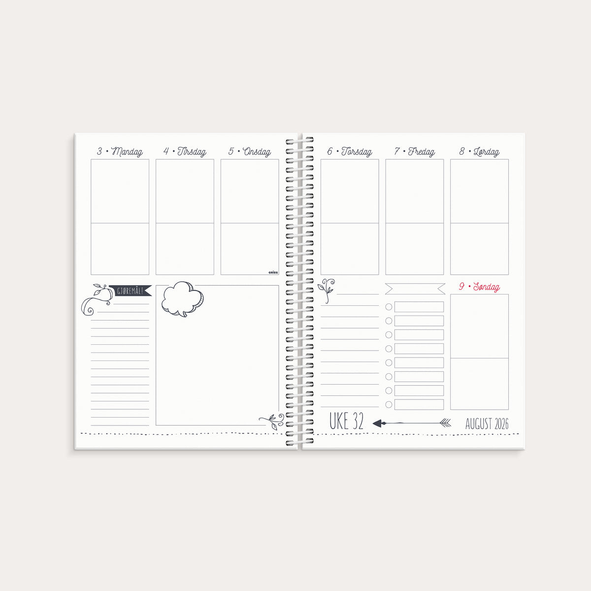 Kalender Doodle 26/27