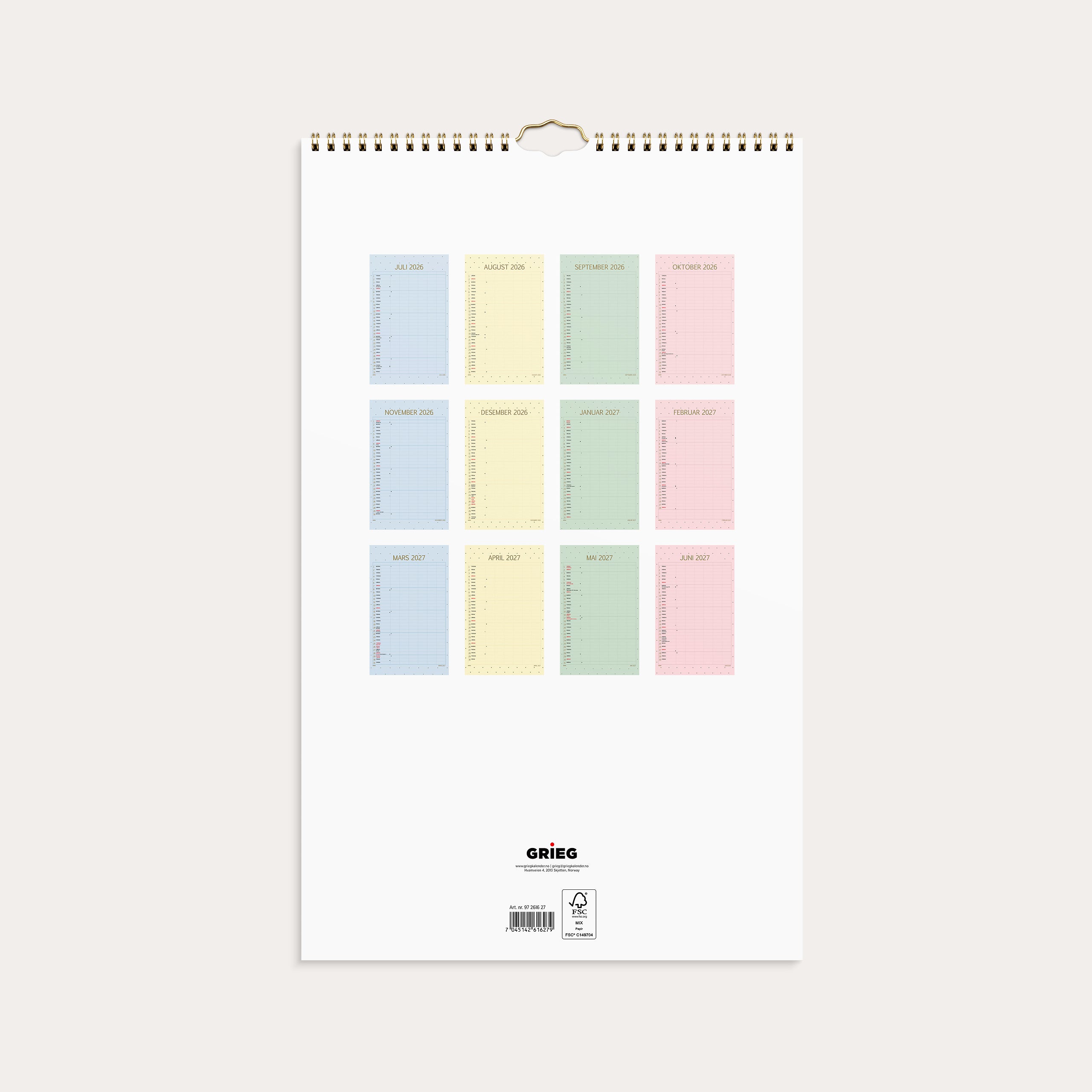 Familiekalender Color 26/27