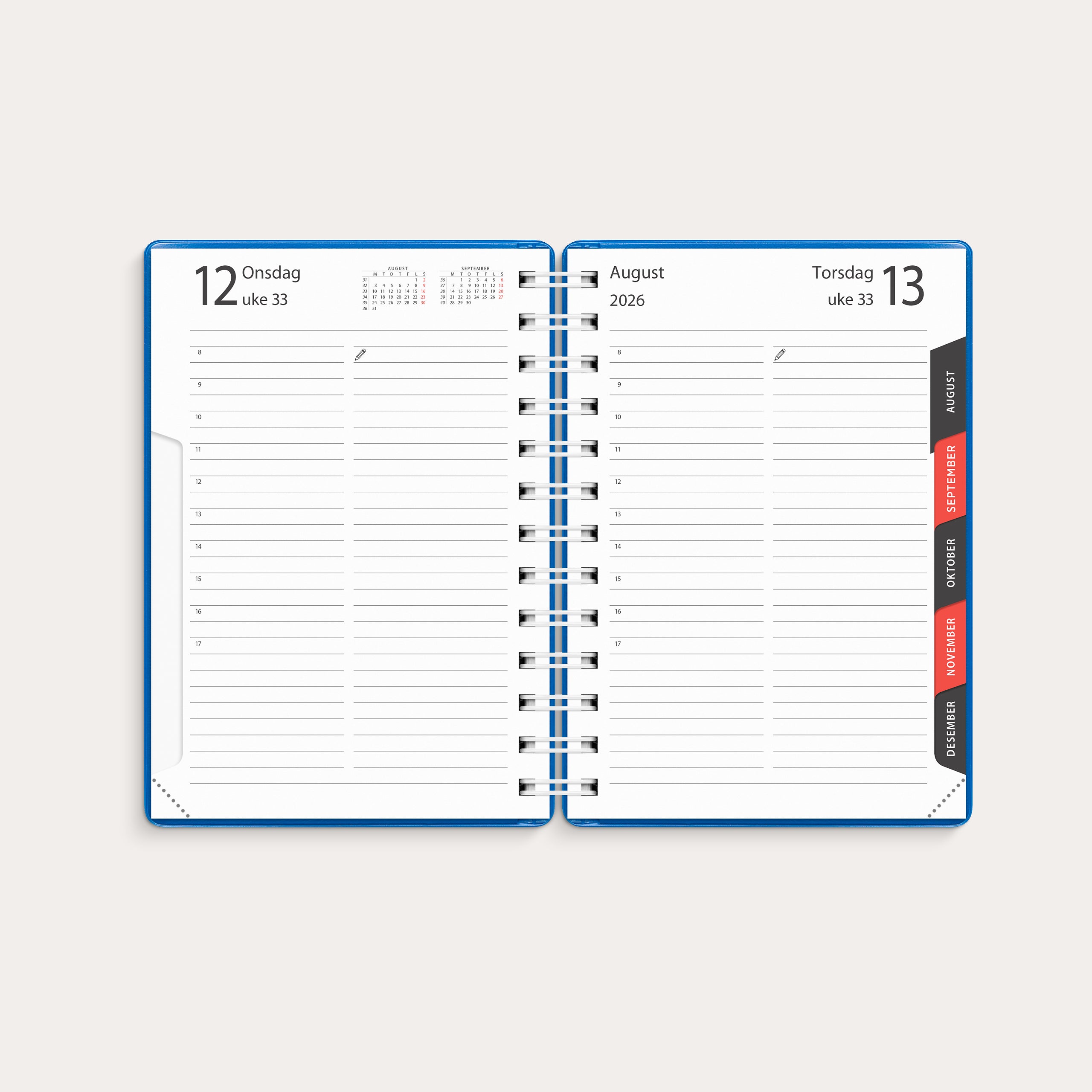 Dagbok 2026 Libra blå