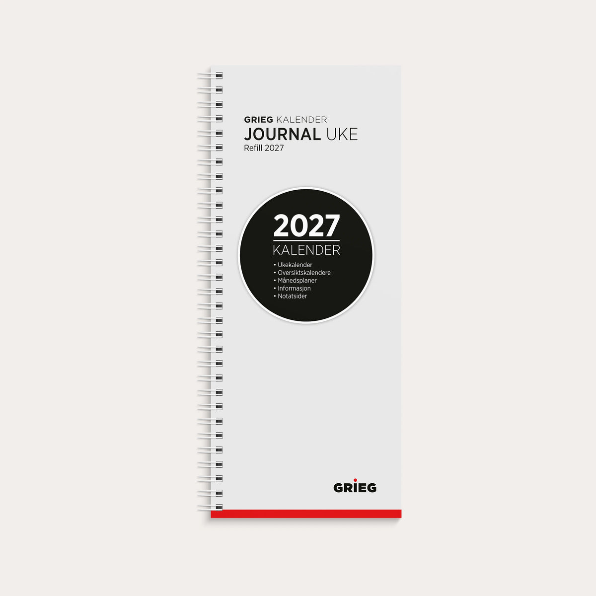 Journalkalender 2027 refill