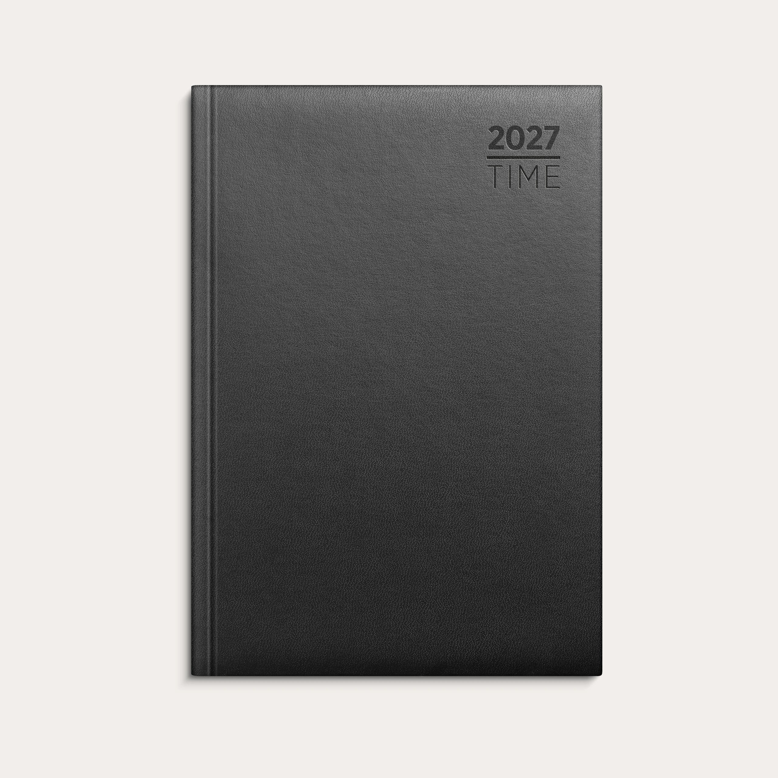 Dagbok 2027 Time A5 Sort