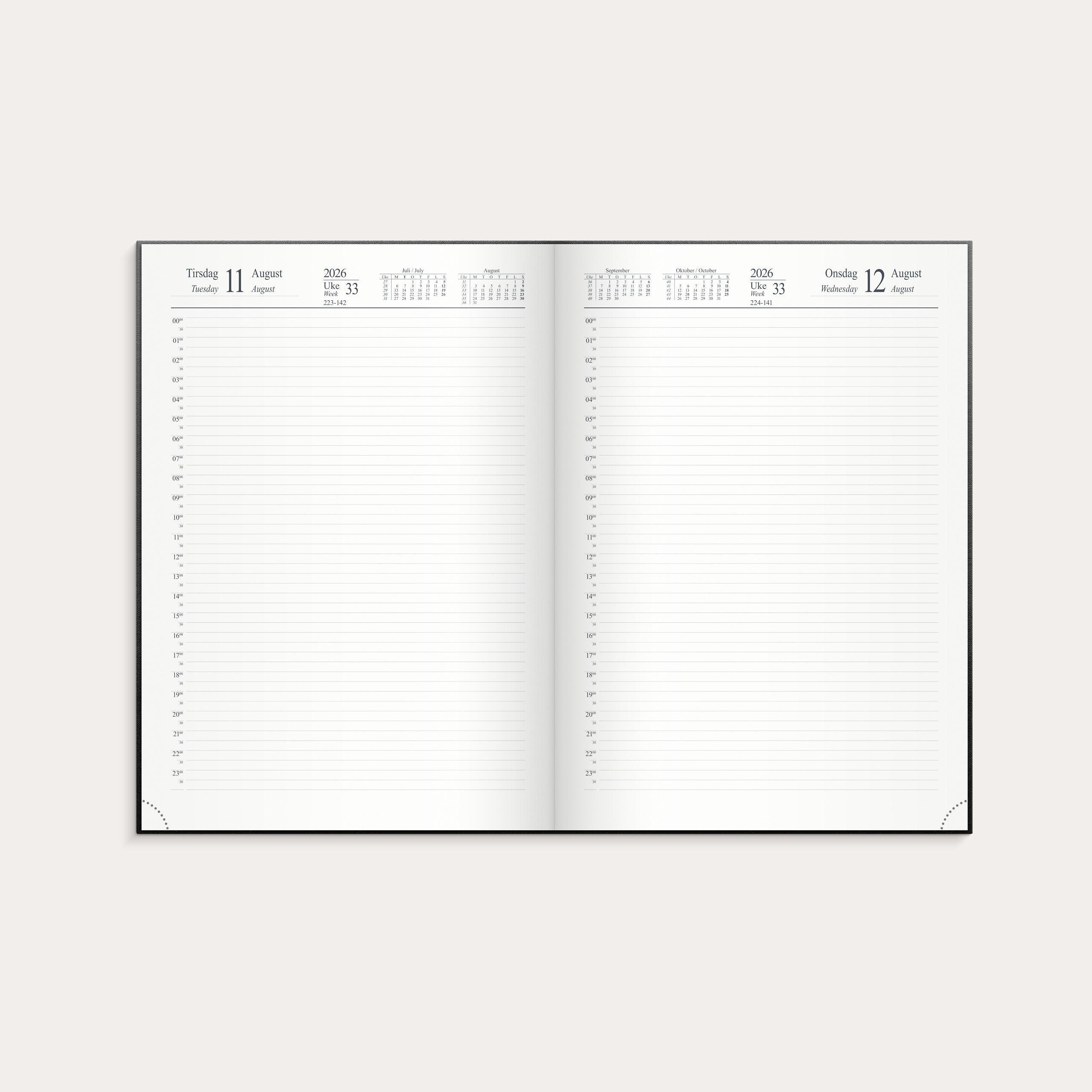 Dagbok A4 2026 24 Timer