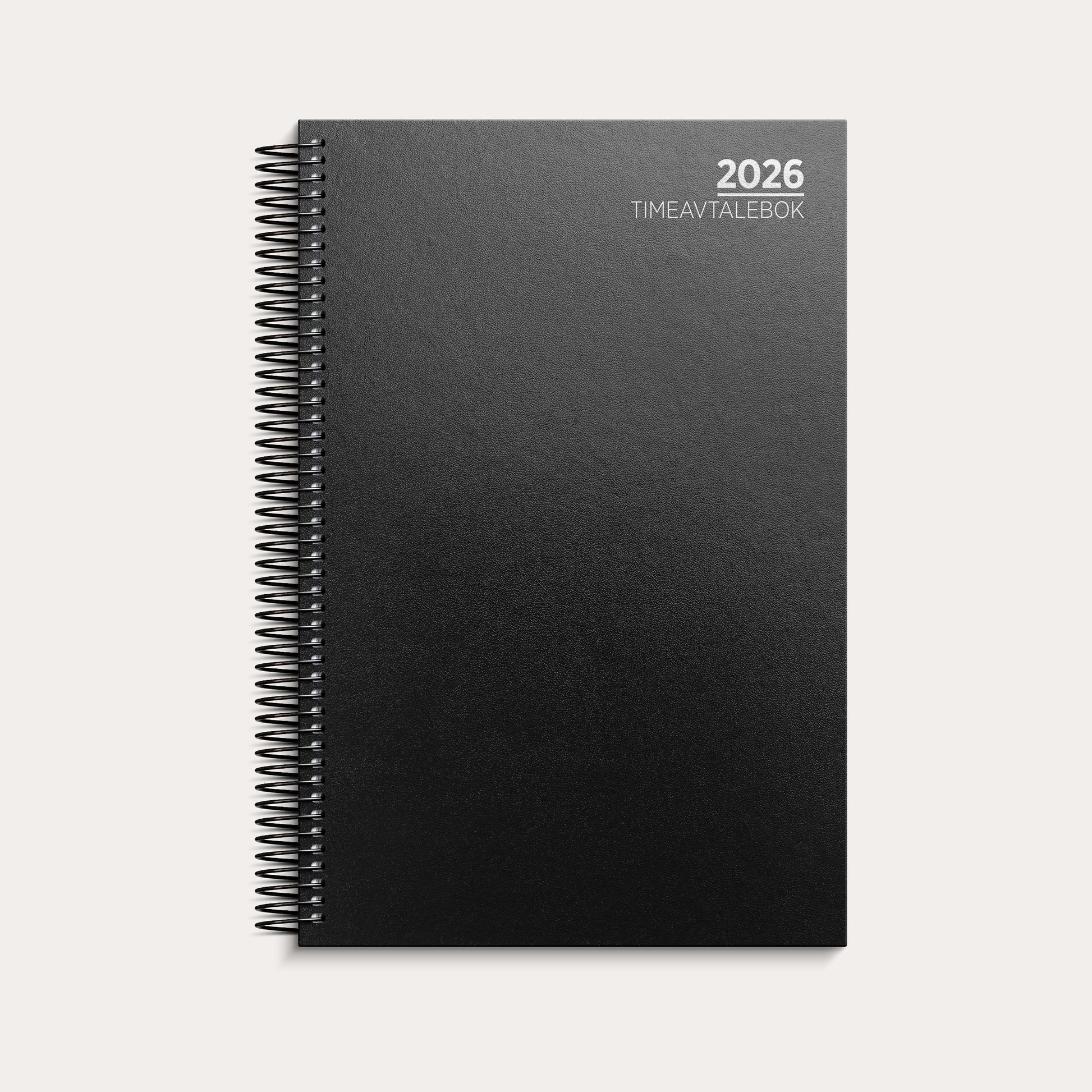 Timeavtalebok 2026 spiral