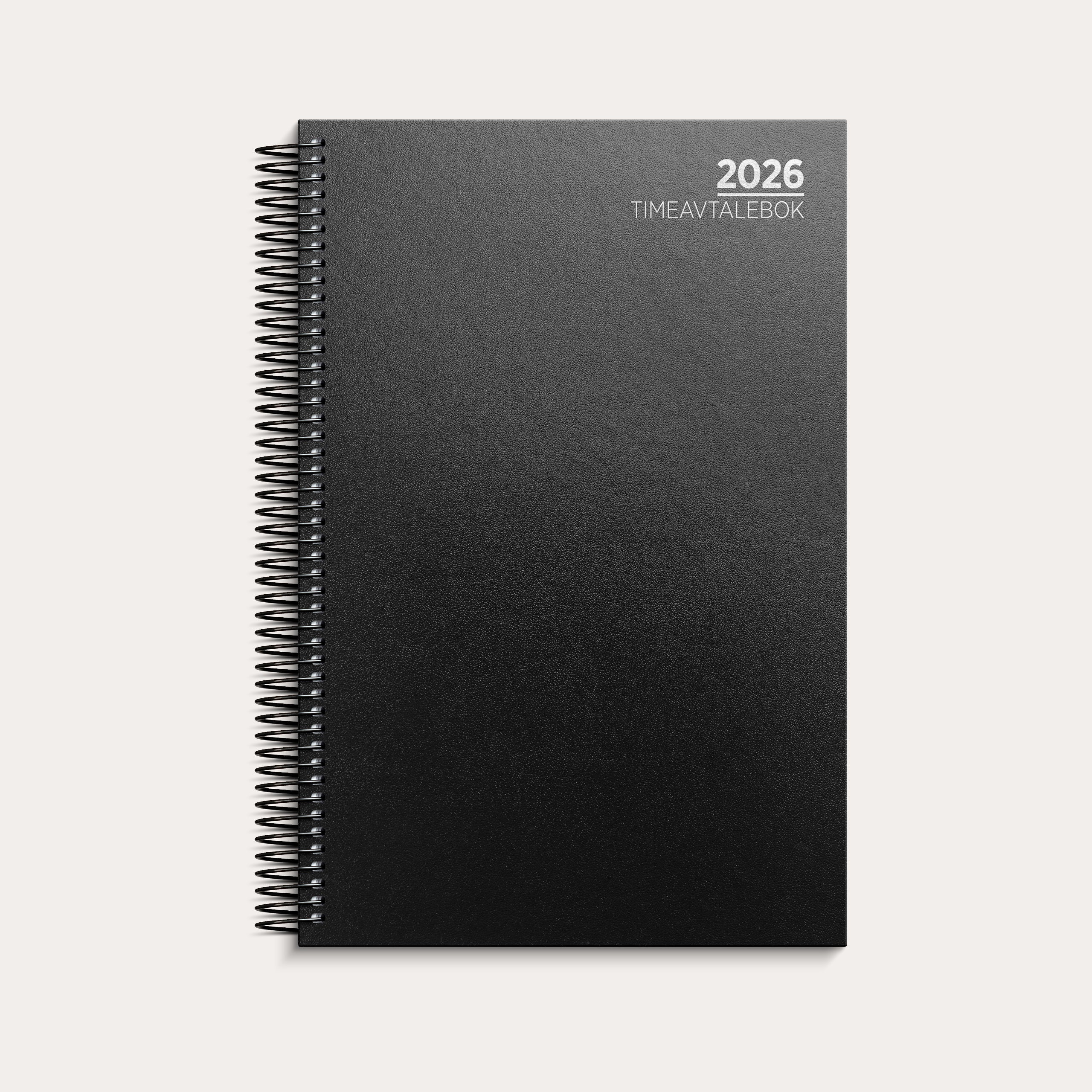 Timeavtalebok 2026 spiral