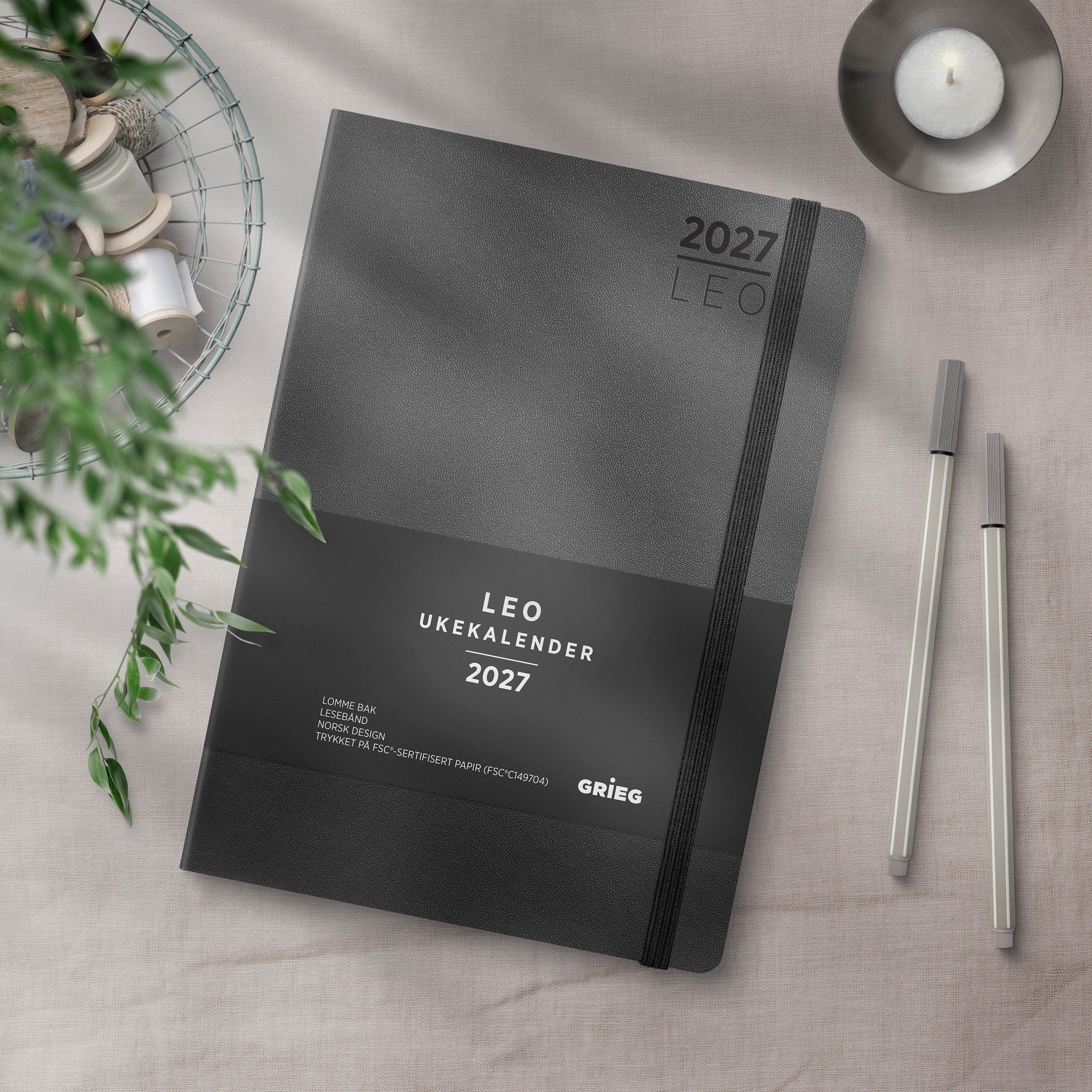 Kalender 2027 Leo Lite sort