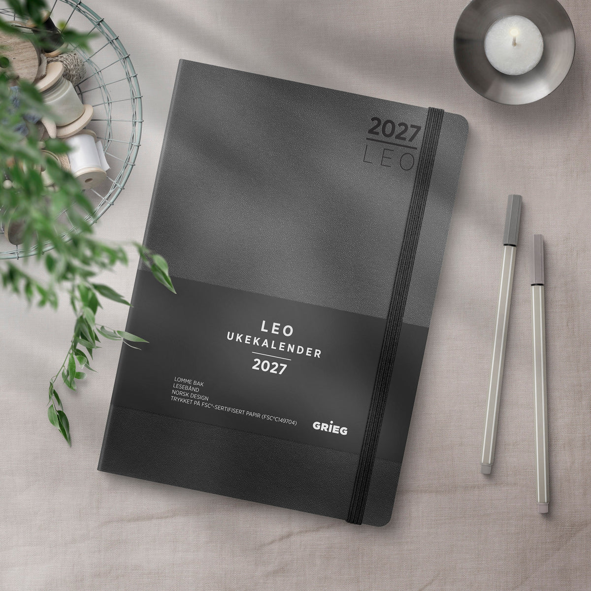 Kalender 2027 Leo Lite sort