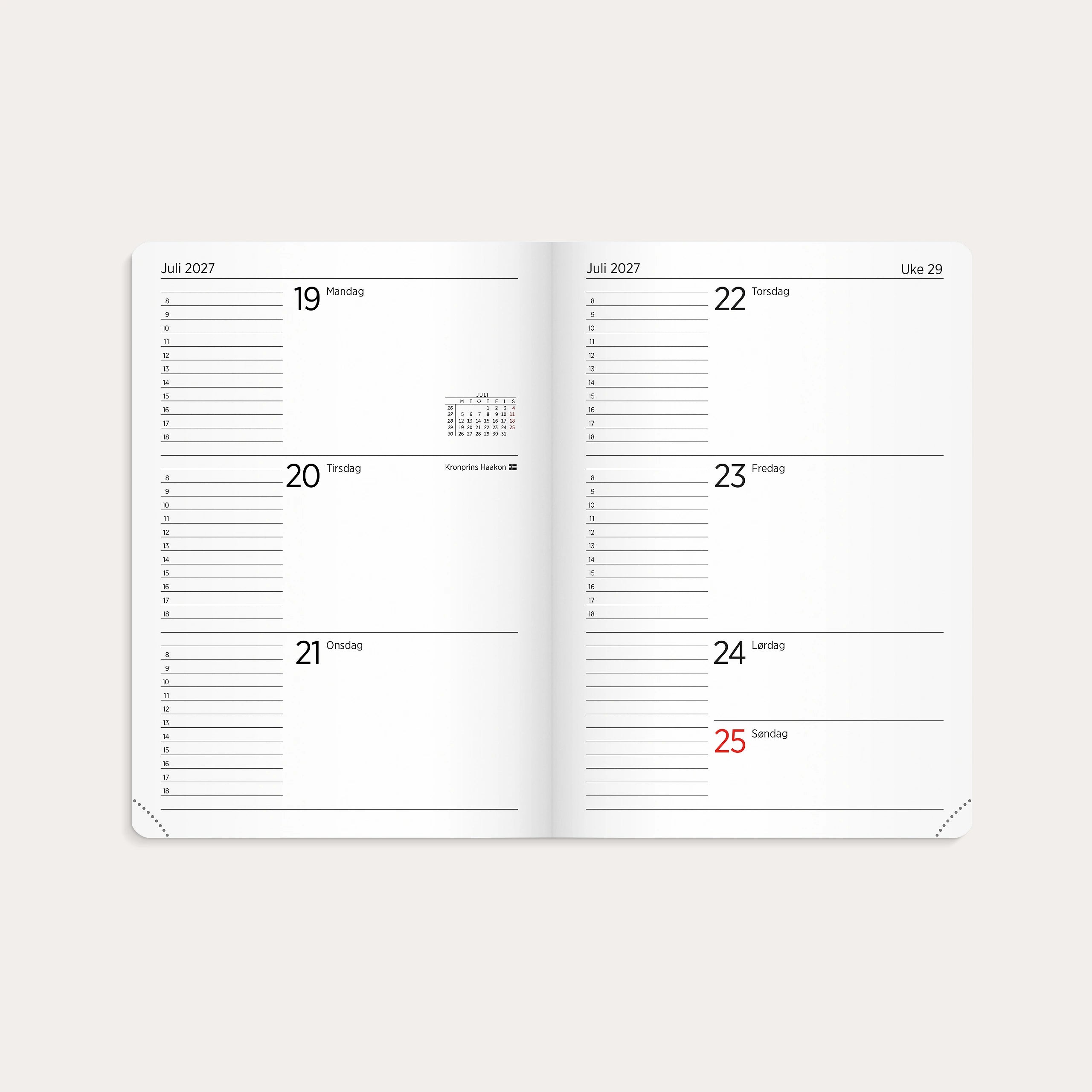 Kalender 2027 Leo Lite sort