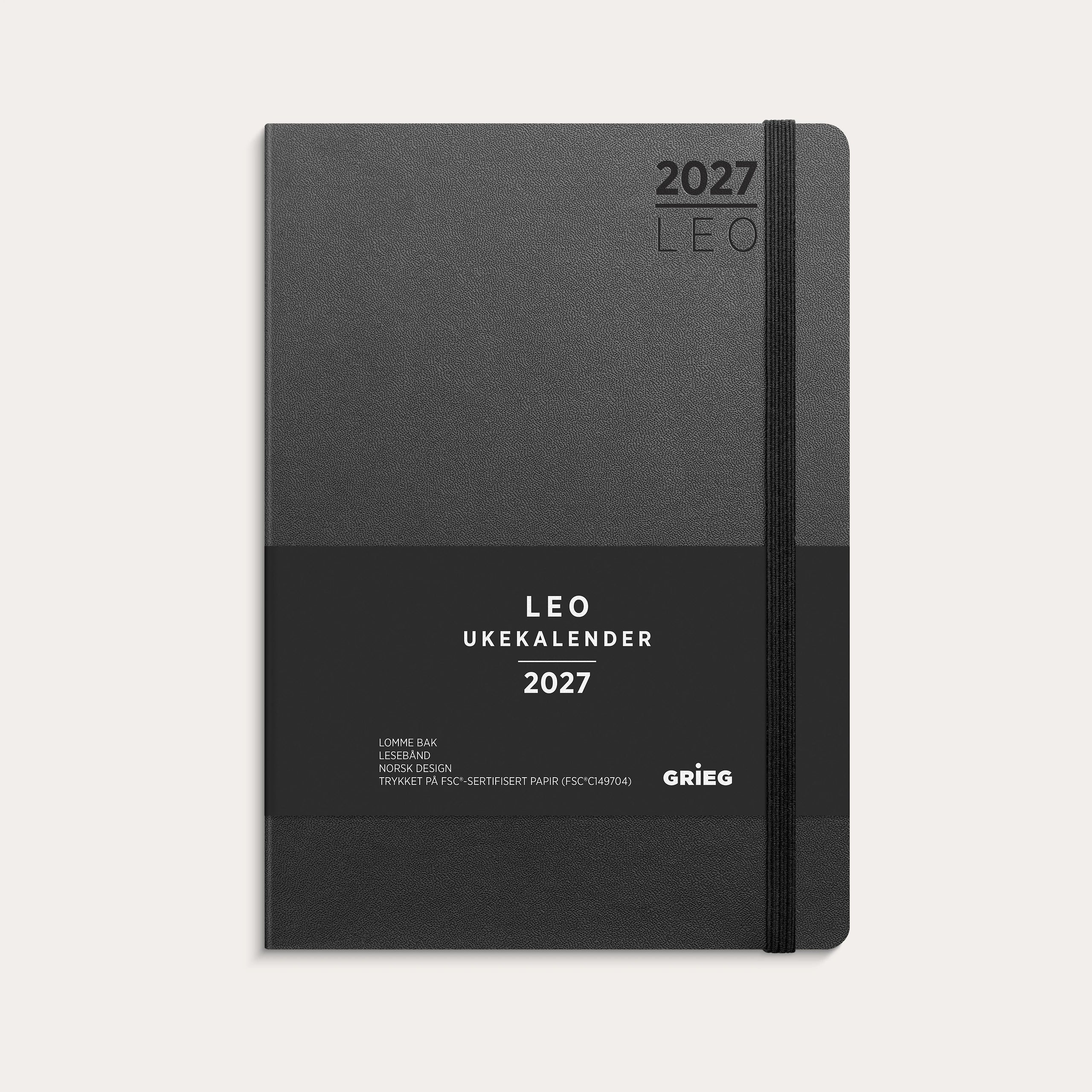 Kalender 2027 Leo Lite sort
