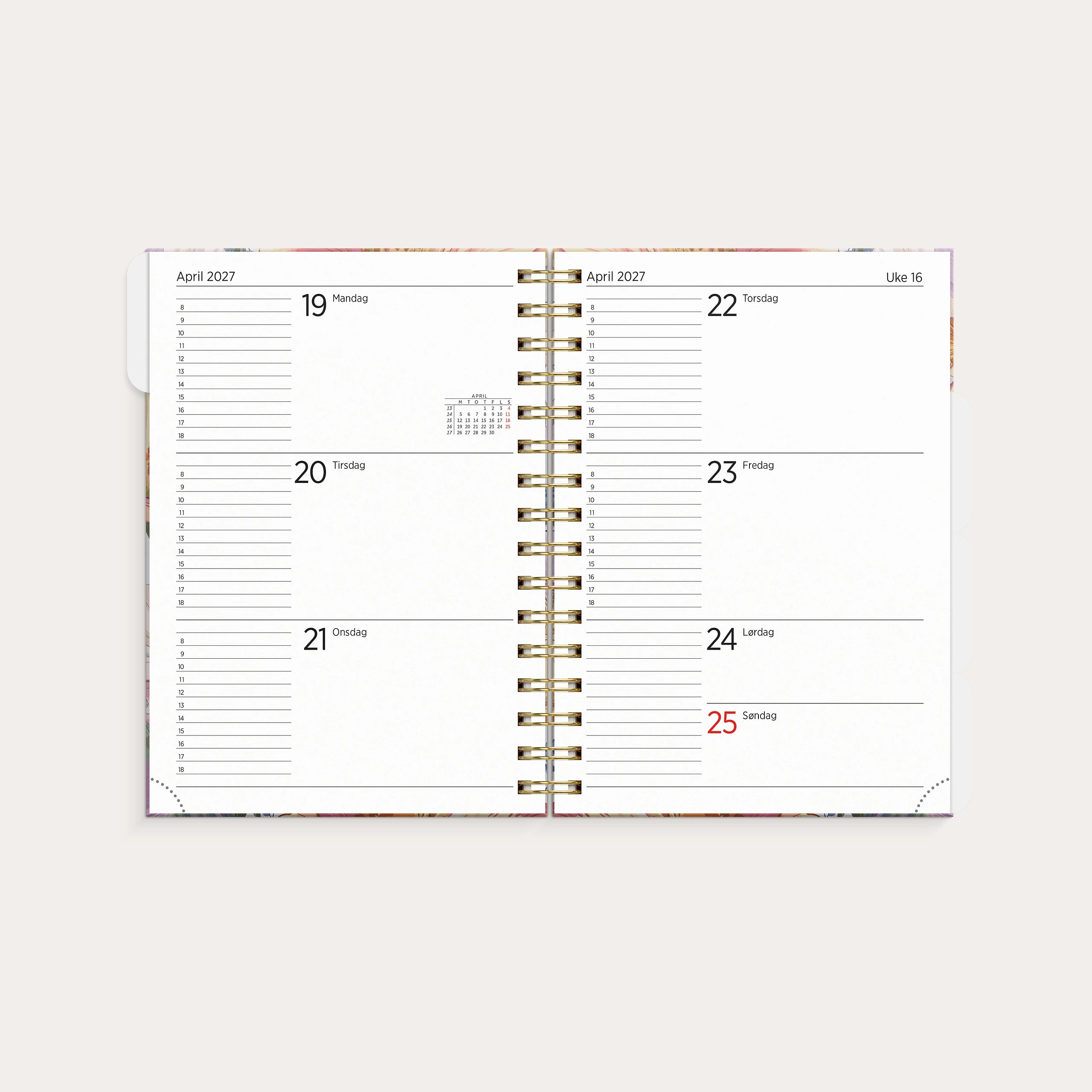 Leo Organizer & Notes Flower 2027