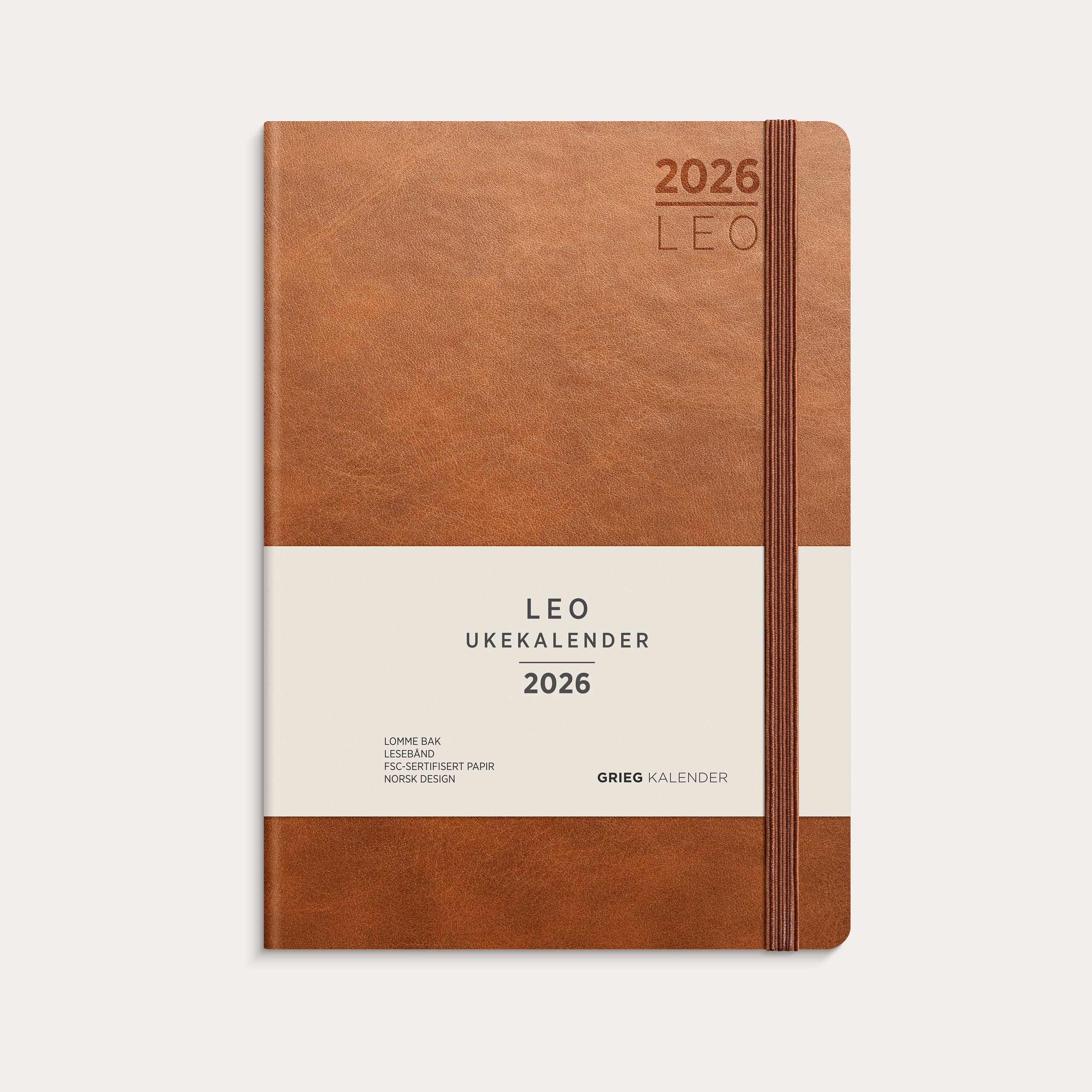 Kalender 2026 Leo Lite cognac