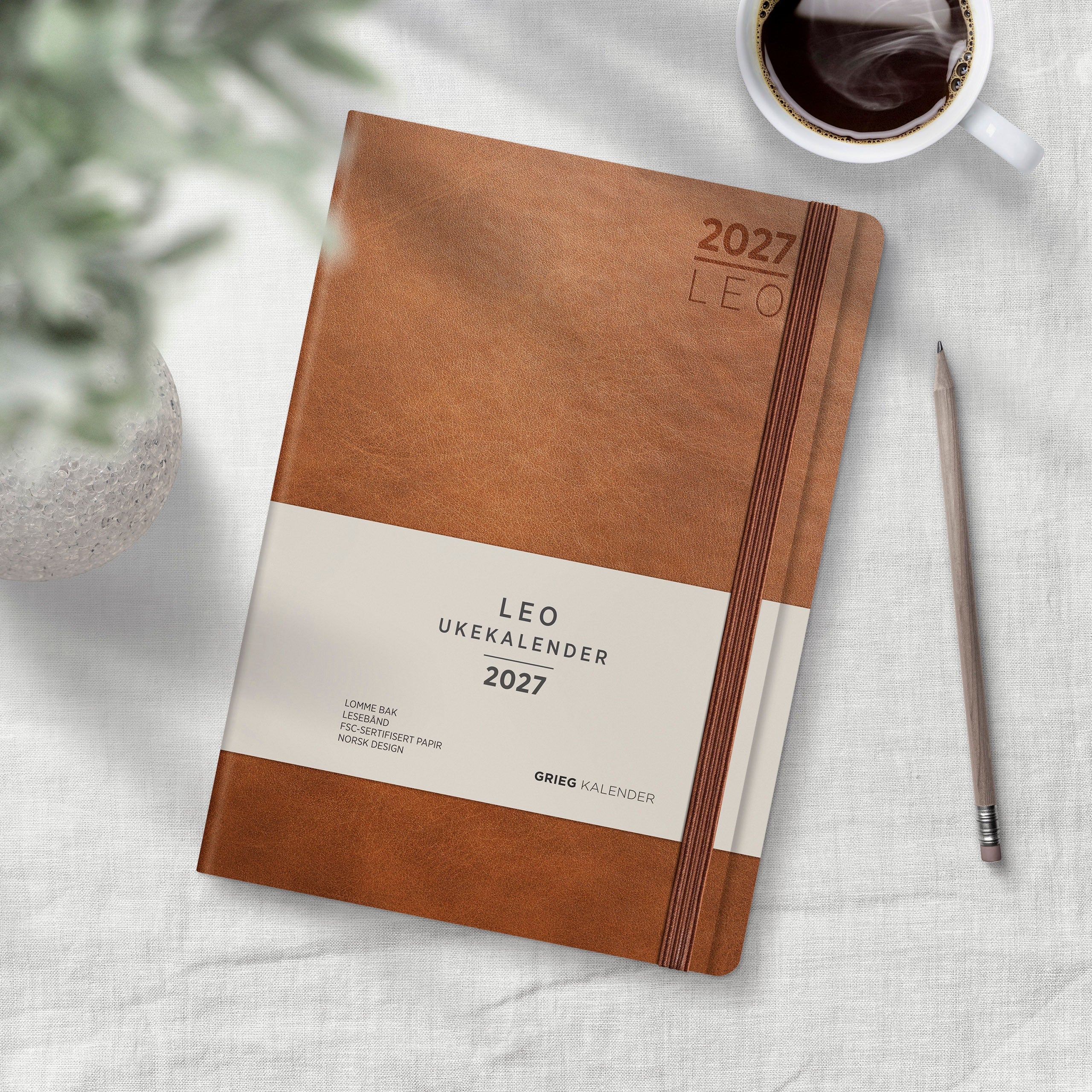 Kalender 2027 Leo Lite brun