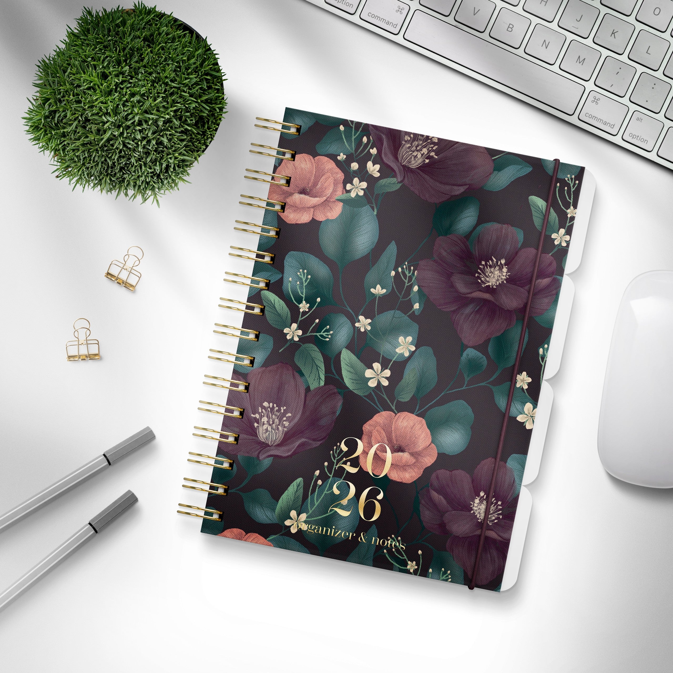 Leo Organizer & Notes Floral 2026