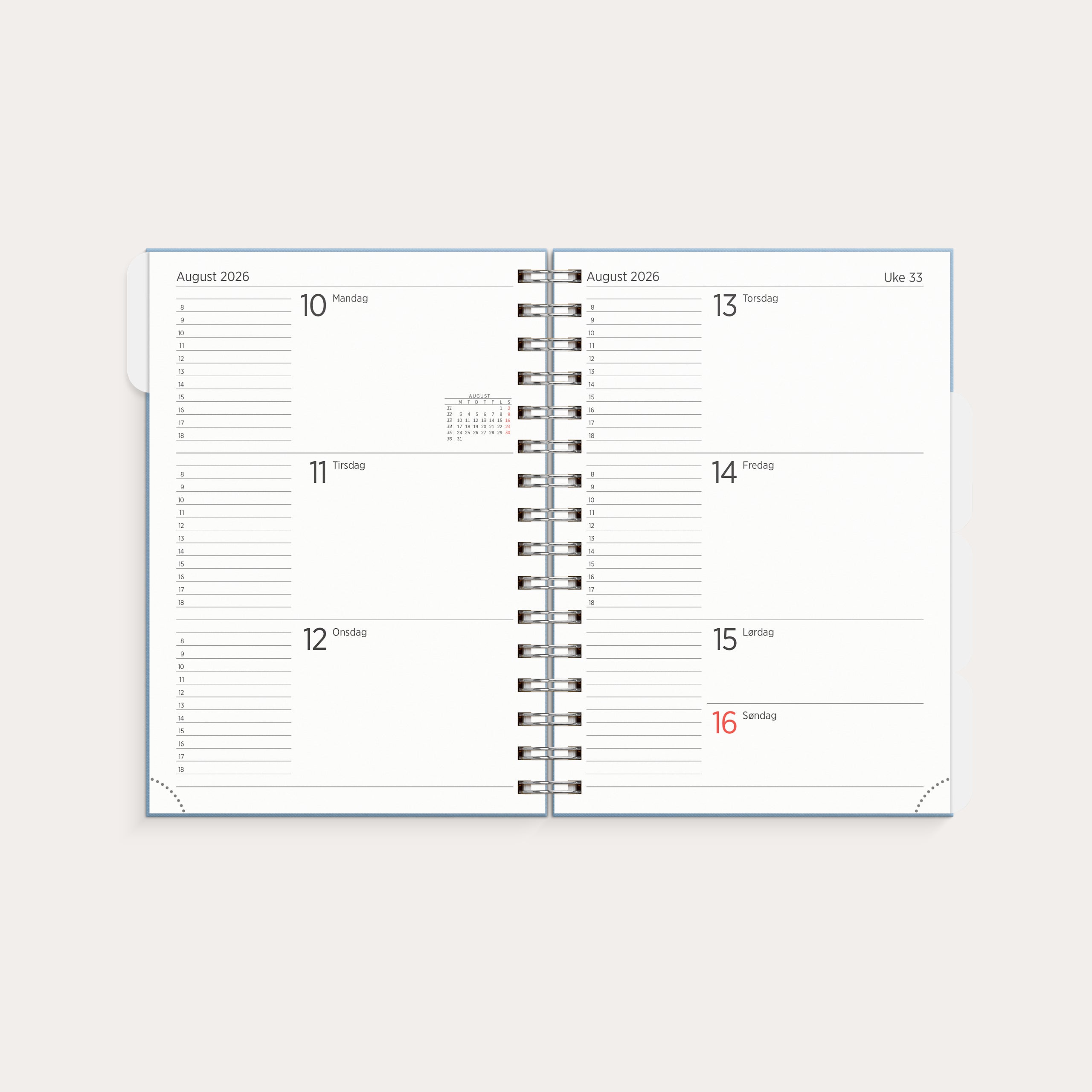 Leo Organizer & Notes Blå 2026