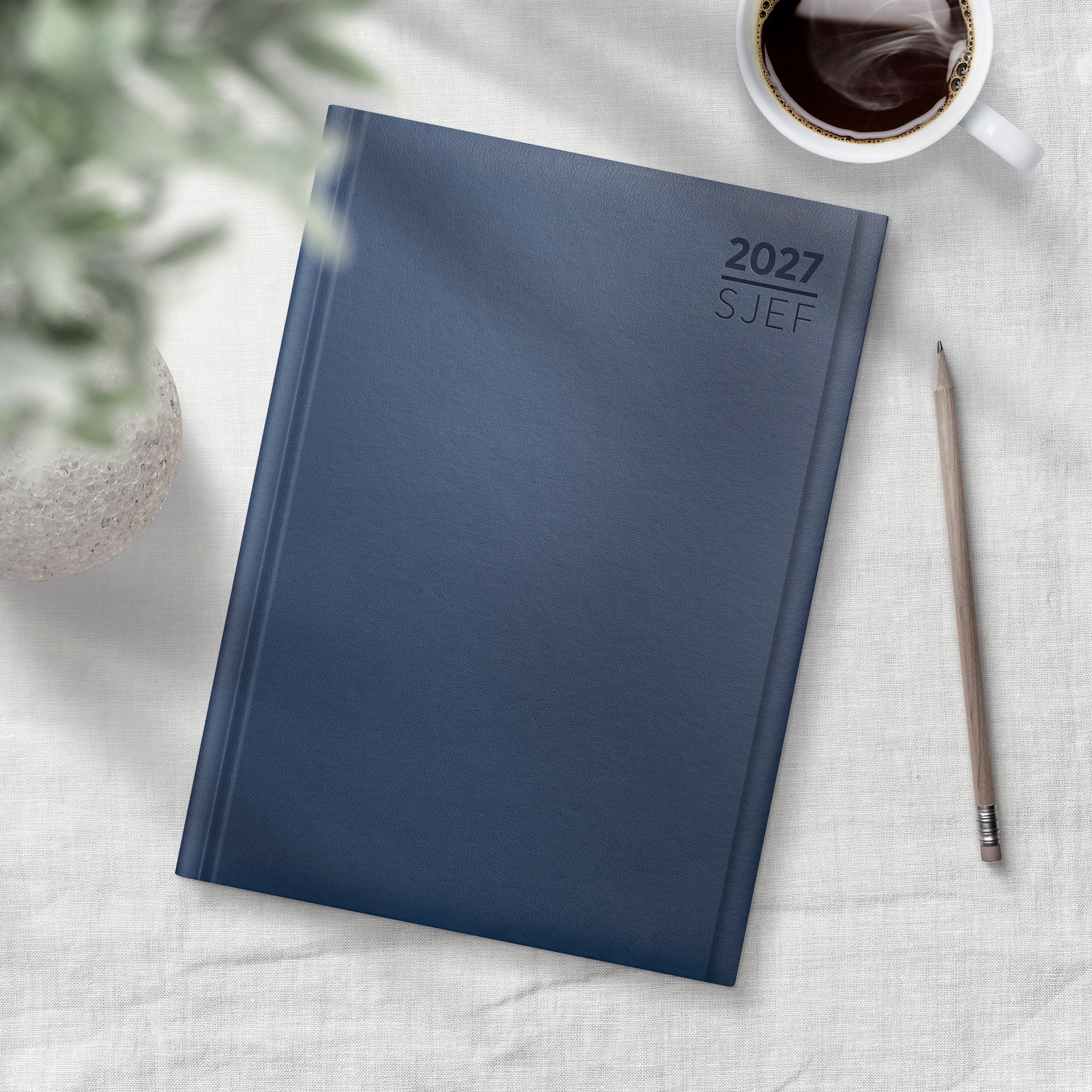 Kalender 2027 Sjef A5 blå